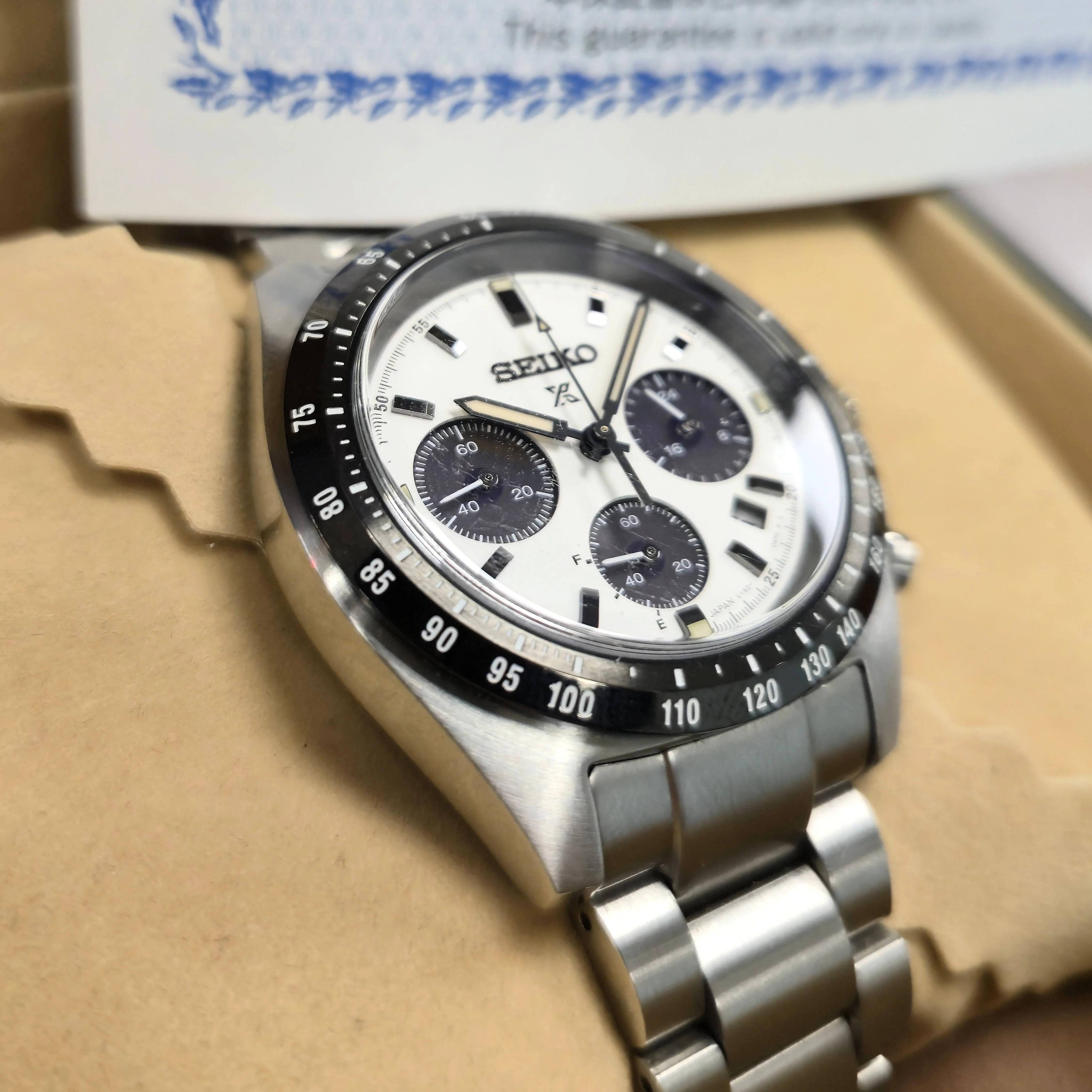 Seiko Prospex Speedtimer Chronograph Watch SBDL085 ALL S.S. Wristwatch - ALL Original Box & Papers - Image 6