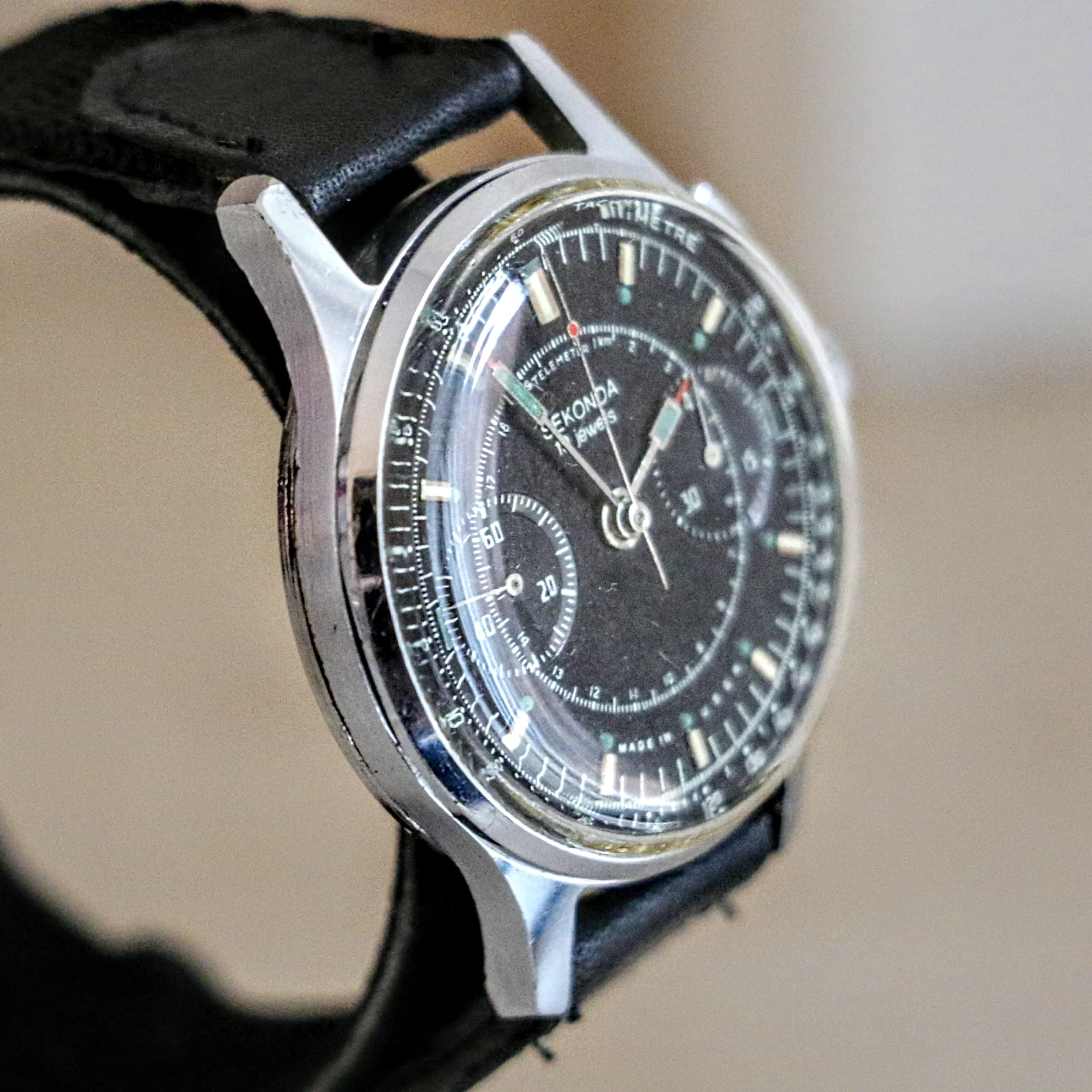 SEKONDA Poljot Chronograph Wristwatch 19 Jewels Made in U.S.S.R. - Image 8