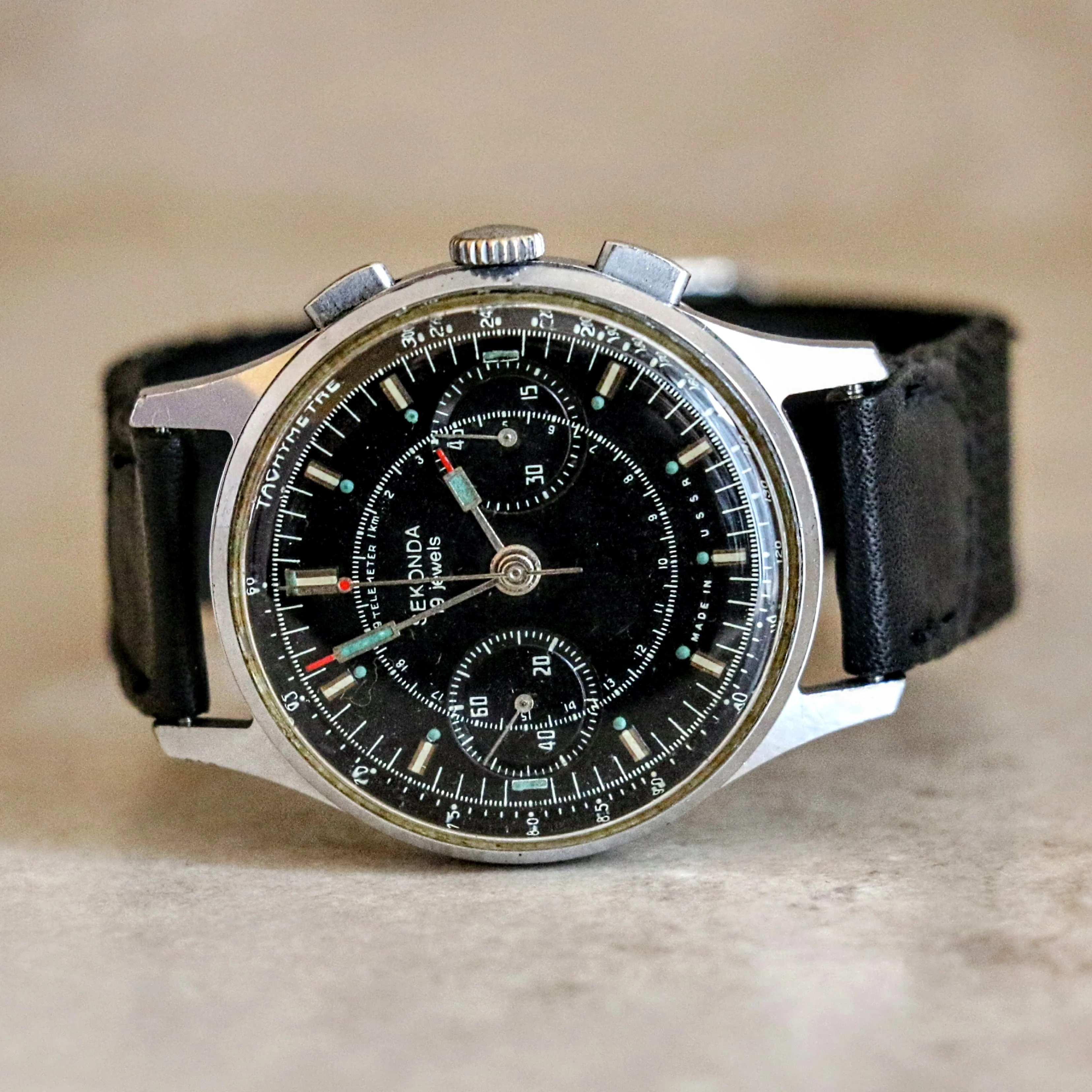 SEKONDA Poljot Chronograph Wristwatch 19 Jewels Made in U.S.S.R. - Image 9