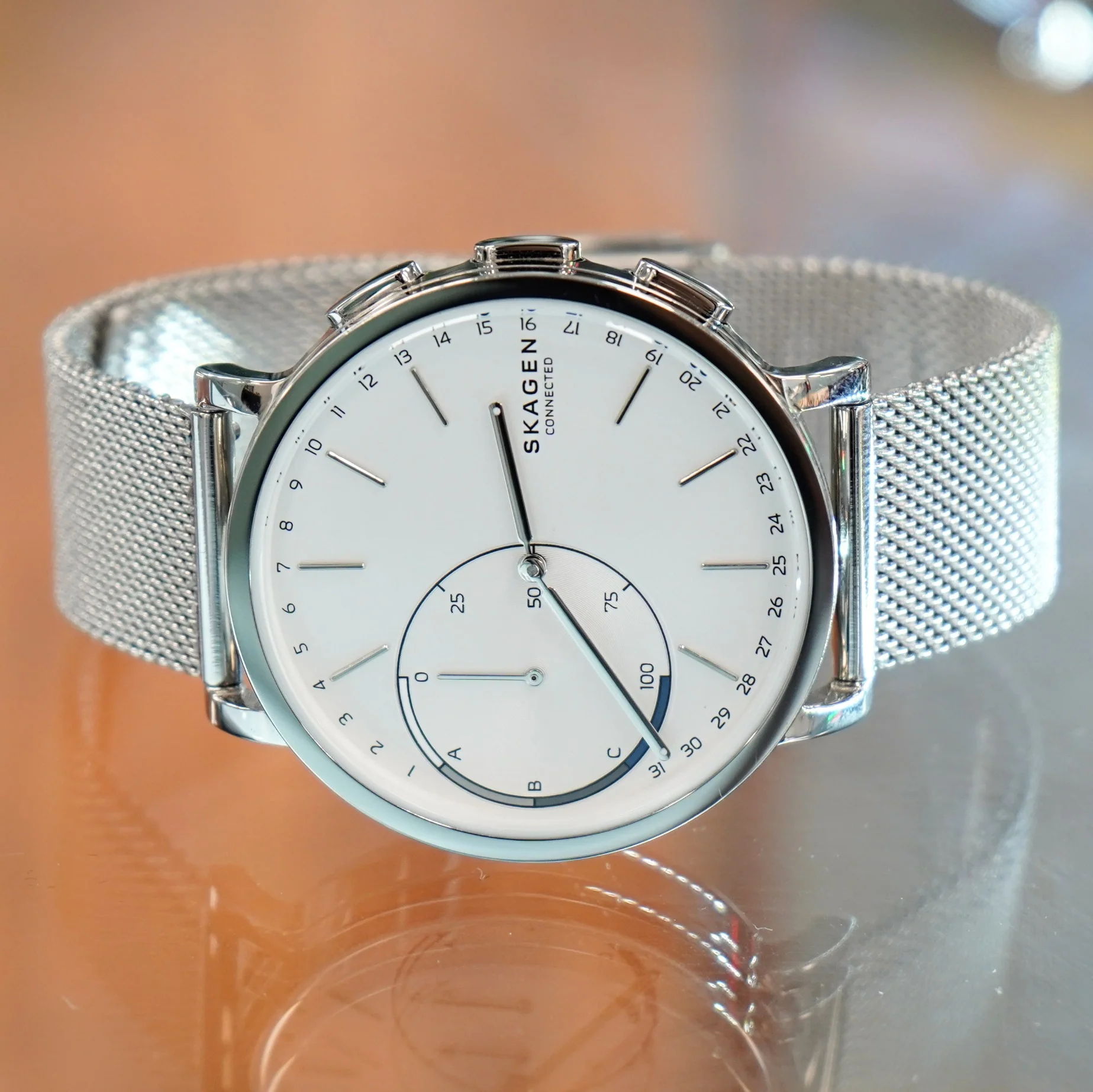 SKAGEN Connected Hagen Hybrid Smartwatch SKT1100 Model NDW2G Wristwatch - Box & Papers - Image 7