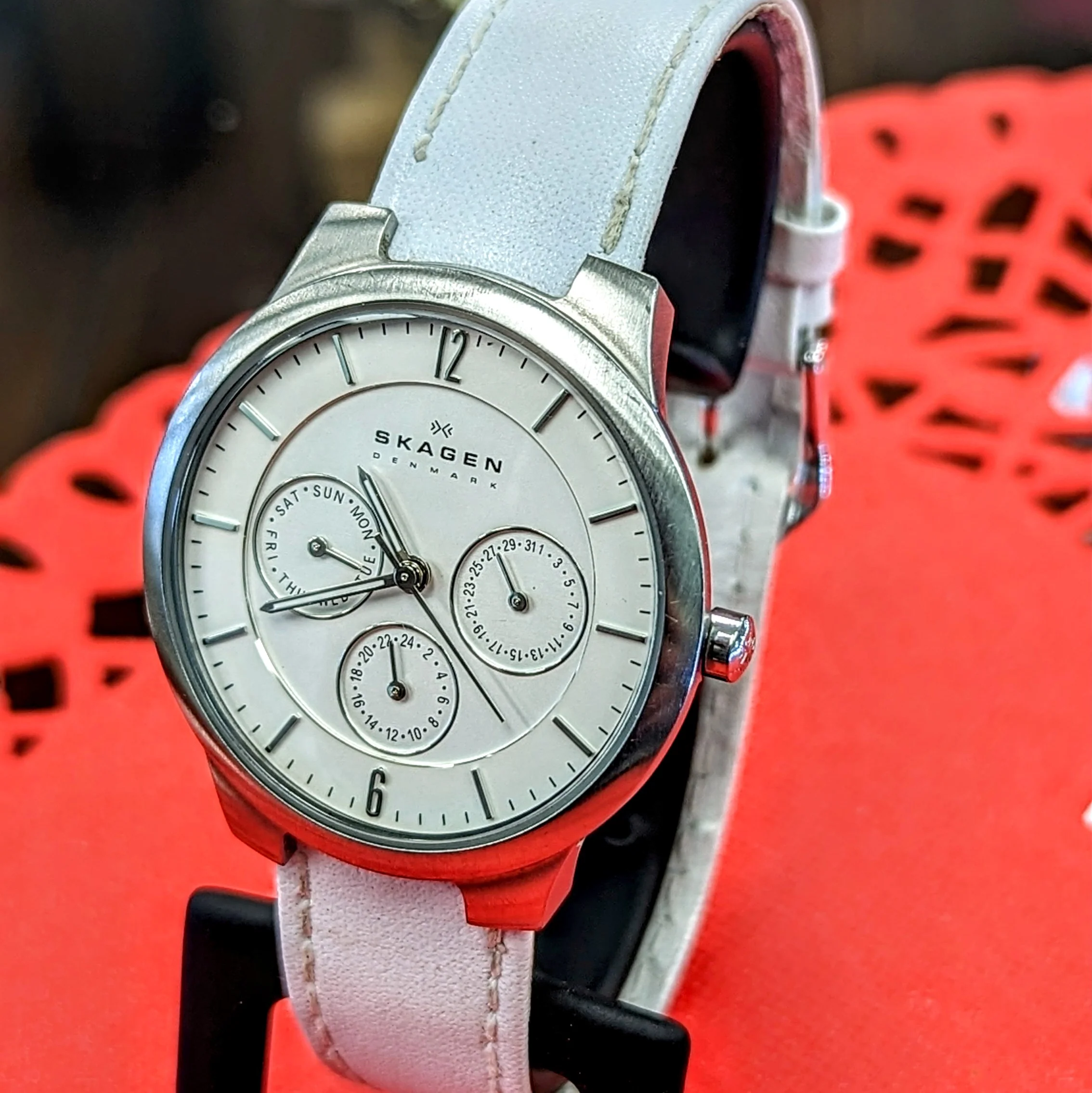 SKAGEN Denmark Slim Wristwatch Ref. 331LSL1 Date/Day Indicator 36mm Wristwatch- ALL S.S. - Image 4