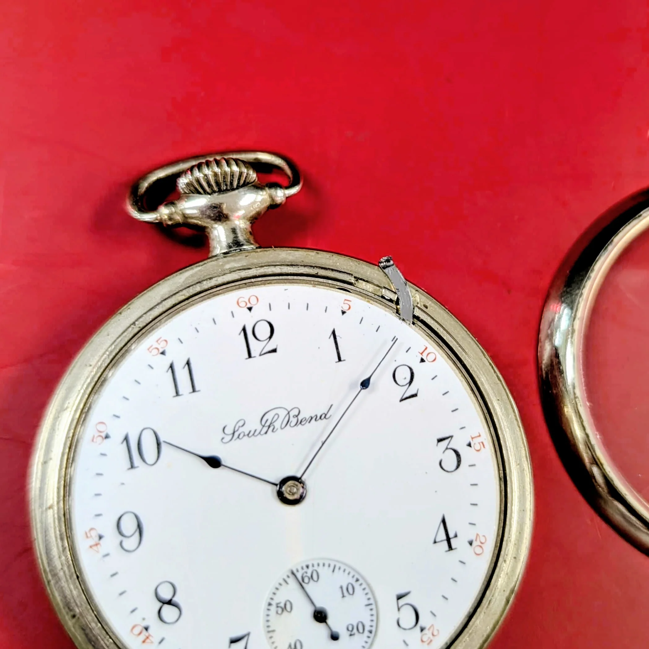 1912 South Bend The Studebaker Pocket Watch 16s Railroad Grade 223 17 Jewels Open face - Image 10