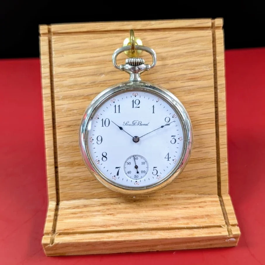 1912 South Bend The Studebaker Pocket Watch 16s Railroad Grade 223 17 Jewels Open face - Image 3