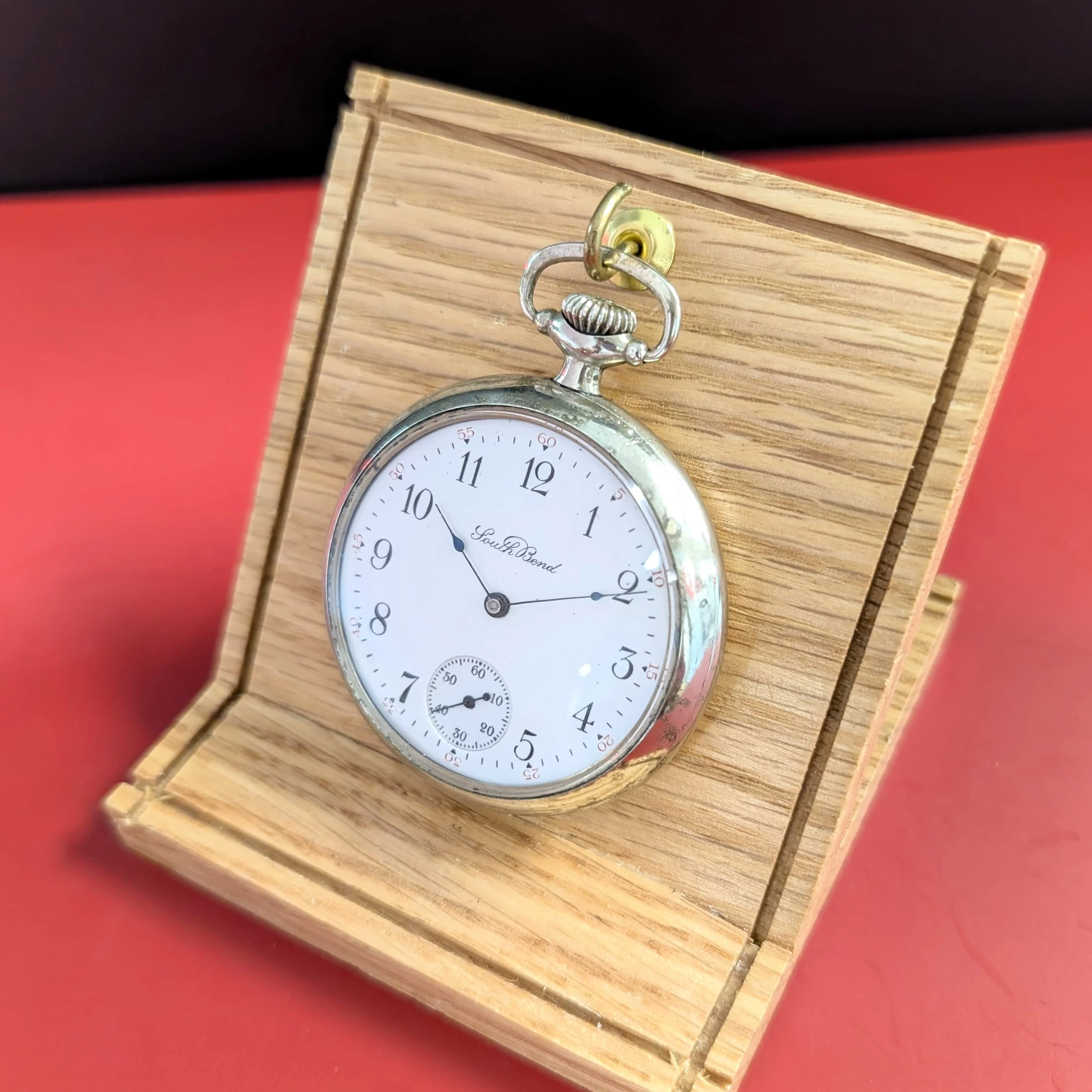 1912 South Bend The Studebaker Pocket Watch 16s Railroad Grade 223 17 Jewels Open face - Image 5