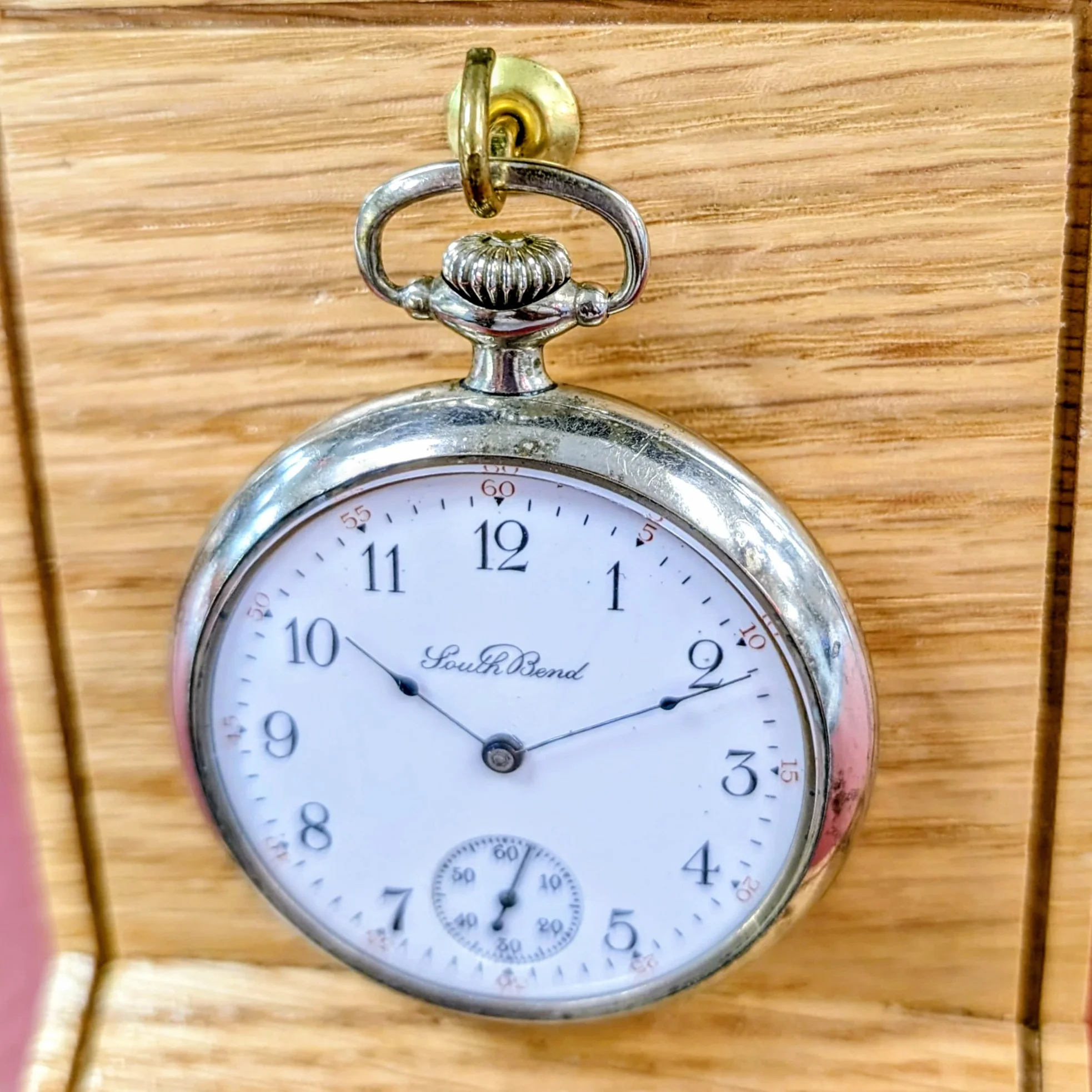 1912 South Bend The Studebaker Pocket Watch 16s Railroad Grade 223 17 Jewels Open face - Image 6