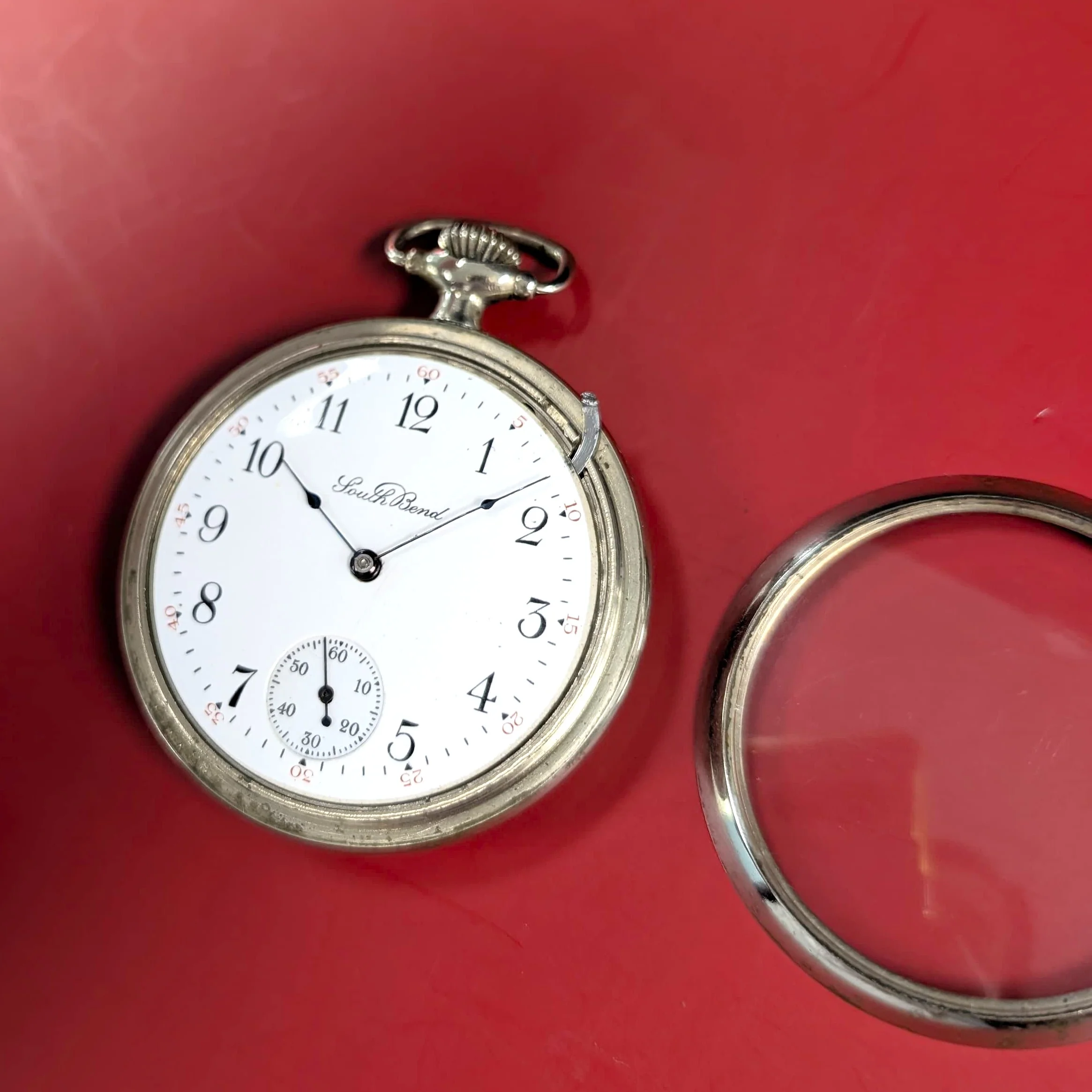 1912 South Bend The Studebaker Pocket Watch 16s Railroad Grade 223 17 Jewels Open face - Image 9
