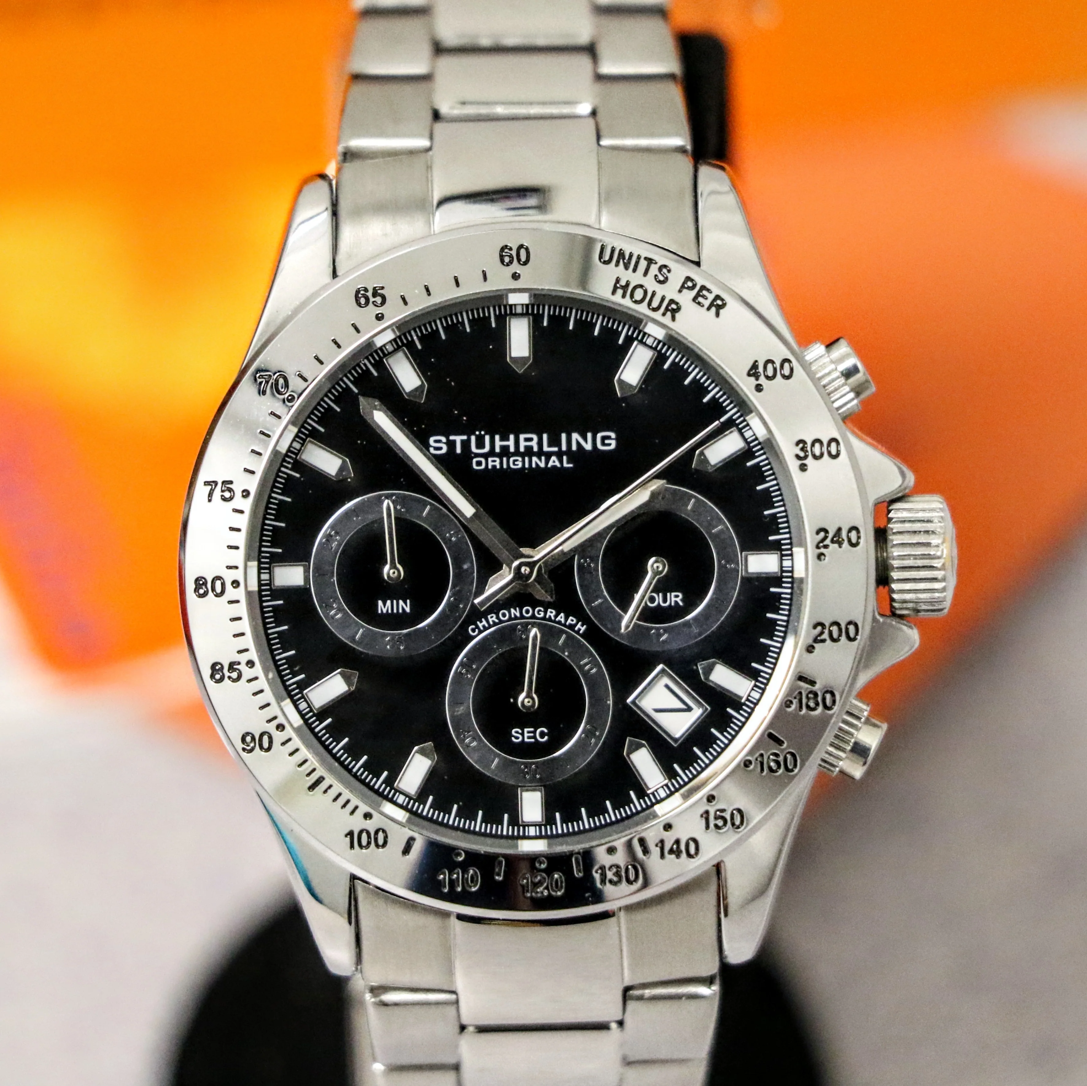 STUHRLING Original Chronograph Quartz Watch Ref. M17610 - Box & Papers! - Image 2