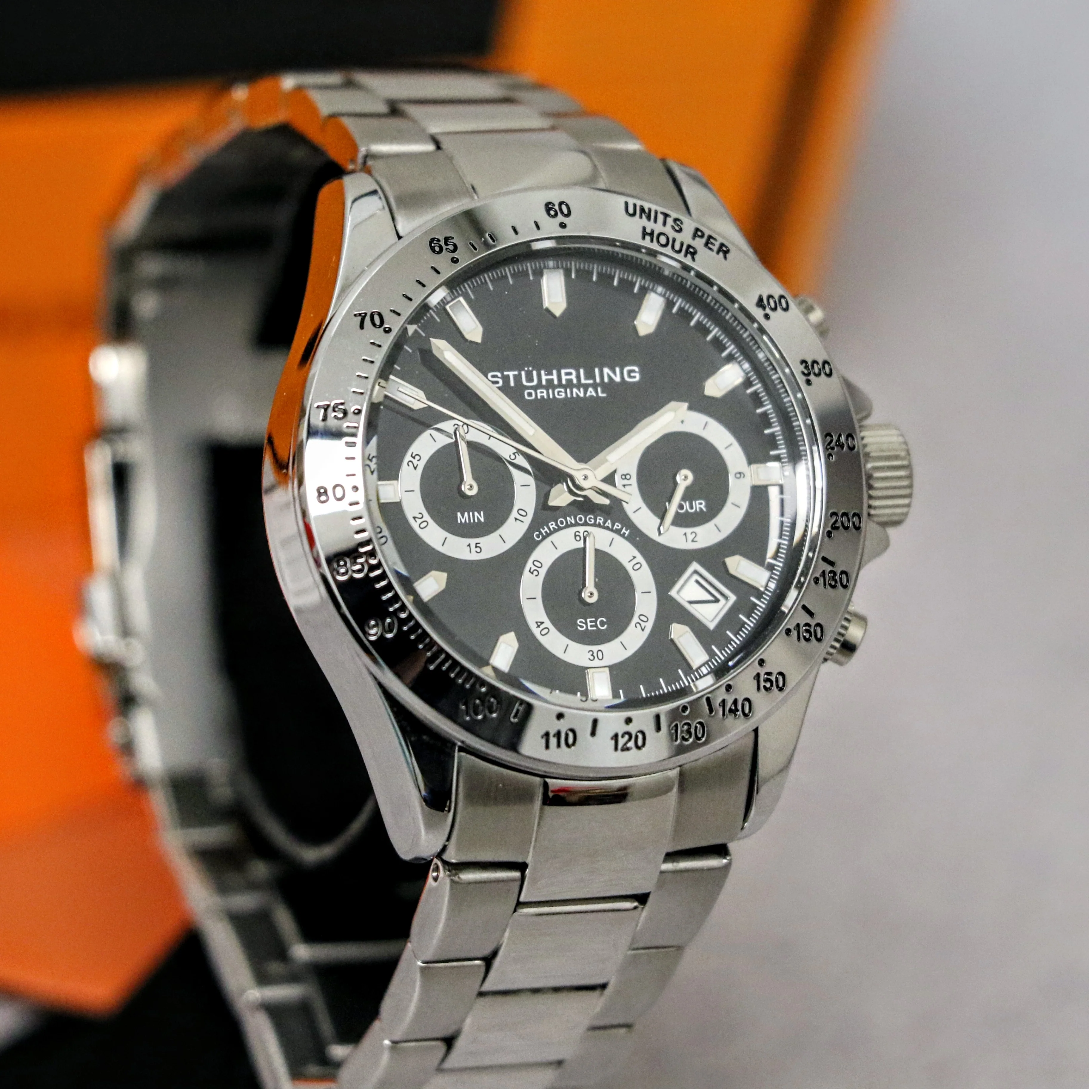 STUHRLING Original Chronograph Quartz Watch Ref. M17610 - Box & Papers! - Image 5