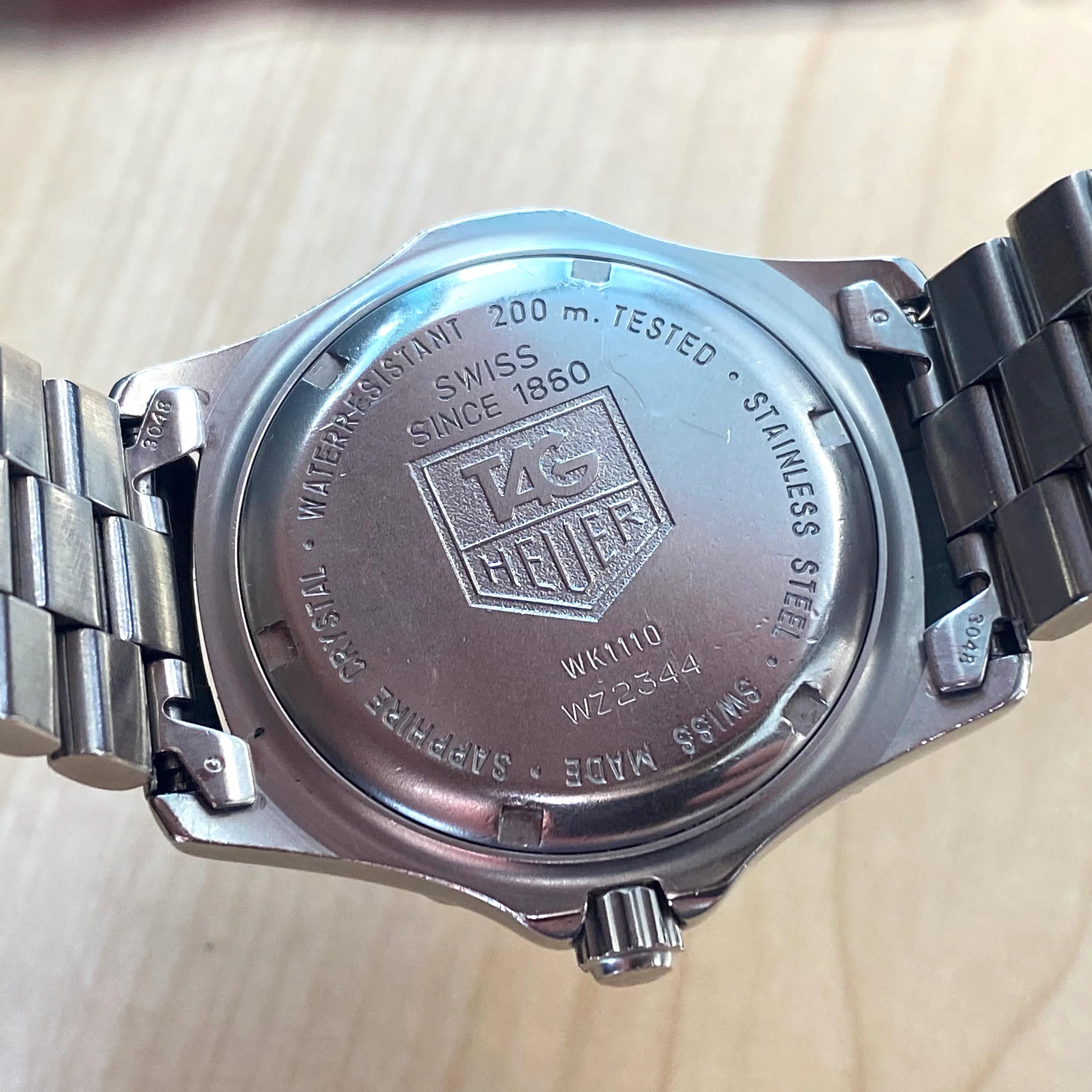 TAG HEUER 2000 Watch WK1110 Black Dial ALL S.S. Quartz Wristwatch - ALL ORIGINAL Box & Papers! - Image 13
