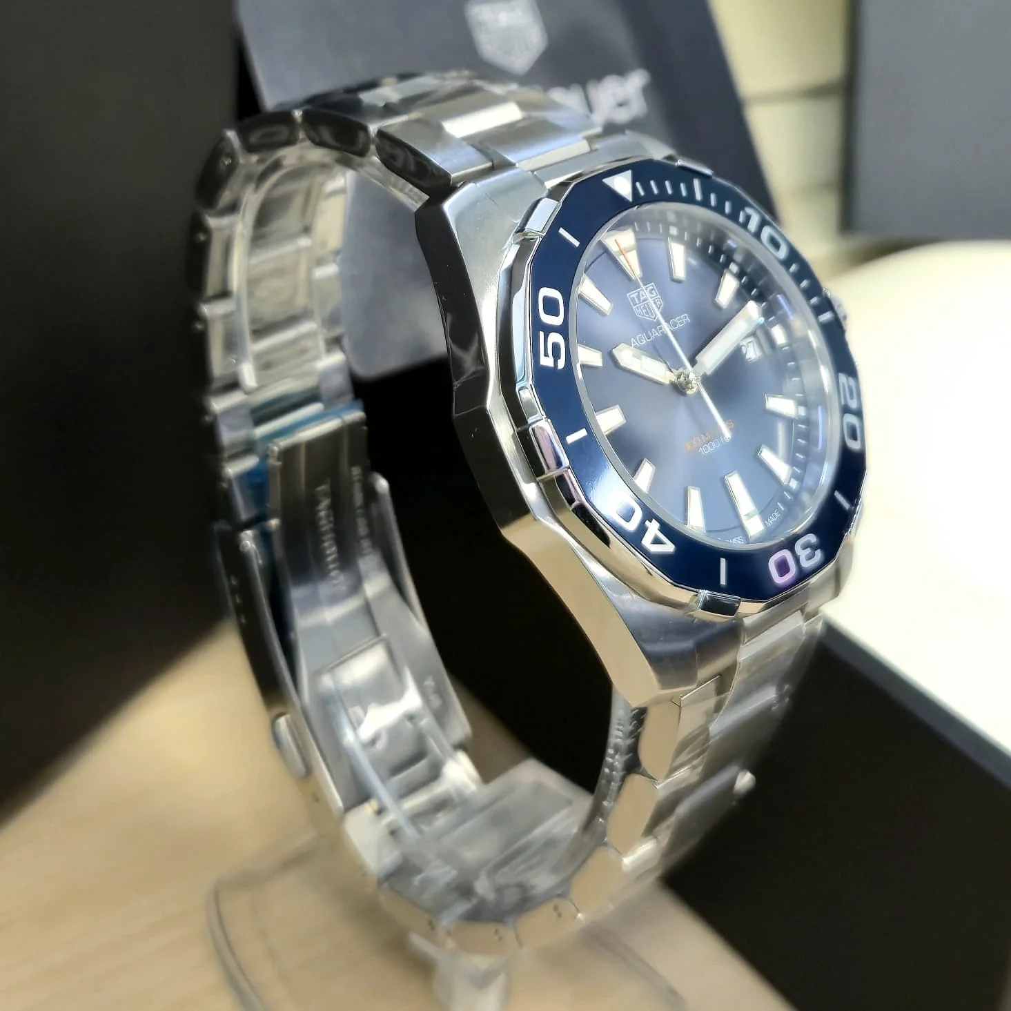 TAG Heuer Aquaracer Watch WAY111C.BA0928 Blue Dial ALL S.S. - Brand-New B/Papers - Image 2