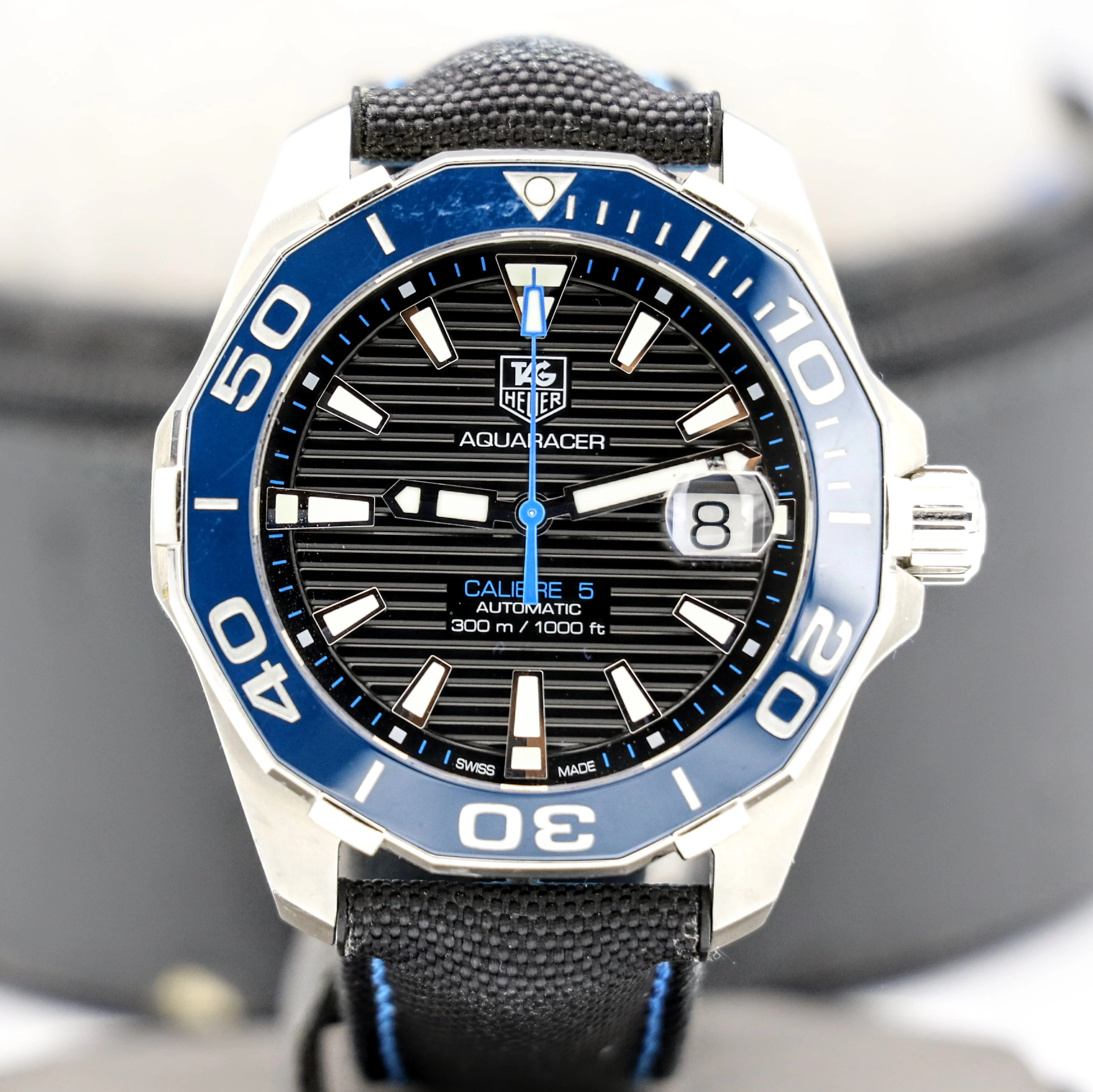 TAG HEUER Aquaracer Wristwatch Cal 5 Automatic Dive Rotating Bezel Watch - Image 2