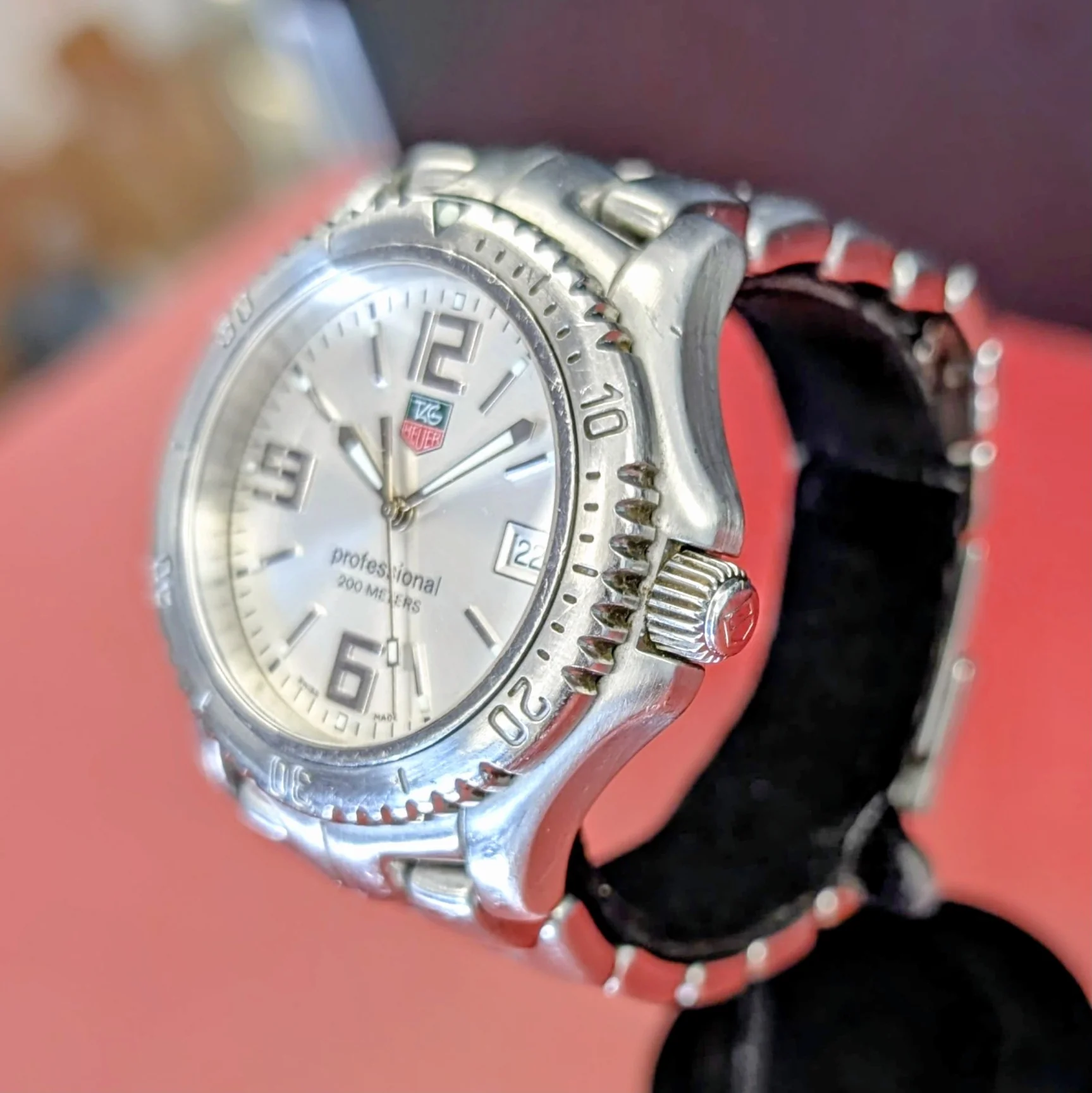 Tag Heuer Professional Watch WT1112 Link 41mm ALL S.S. Date Indicator Wristwatch - Image 7