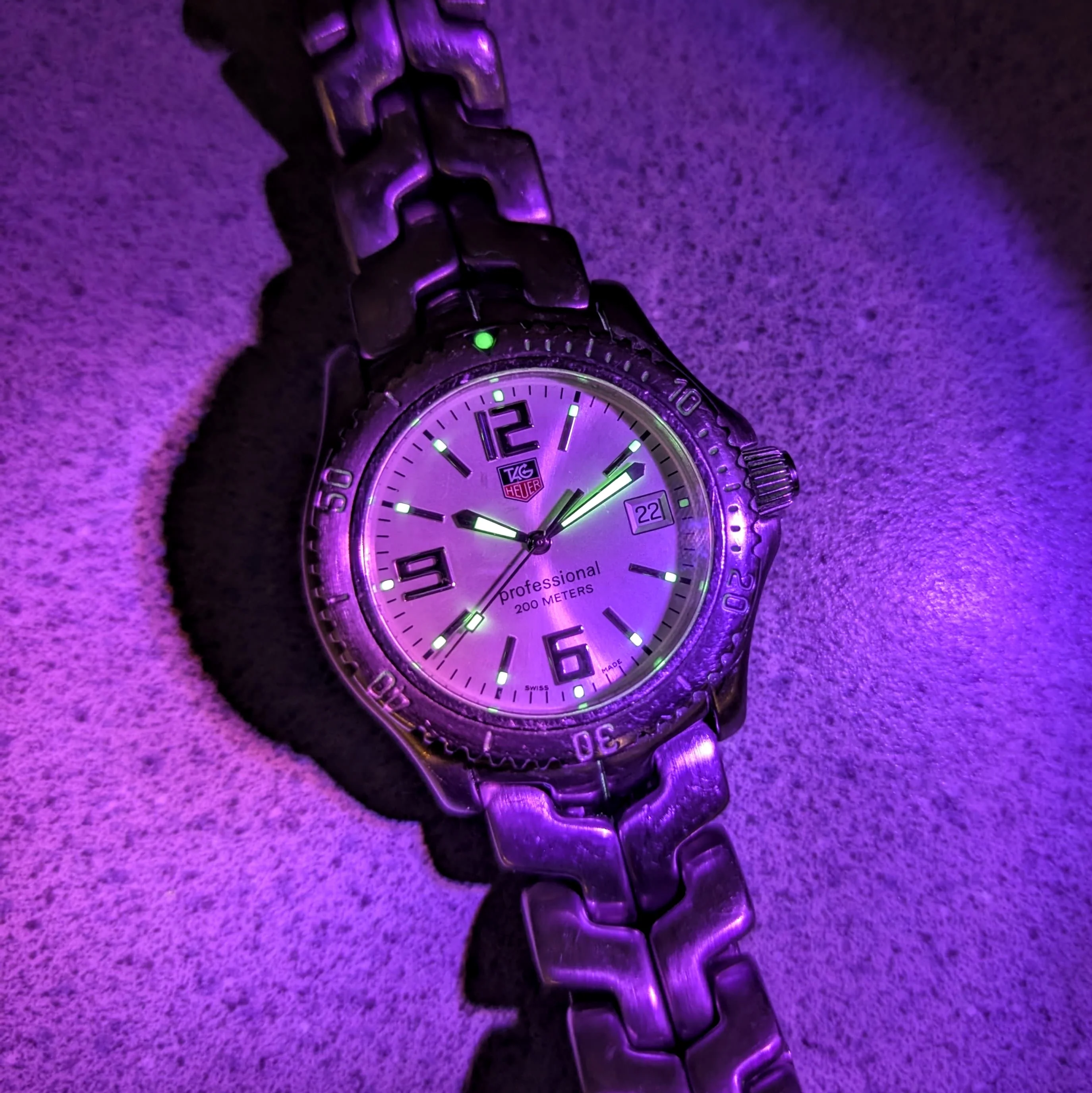 Tag Heuer Professional Watch WT1112 Link 41mm ALL S.S. Date Indicator Wristwatch - Image 9