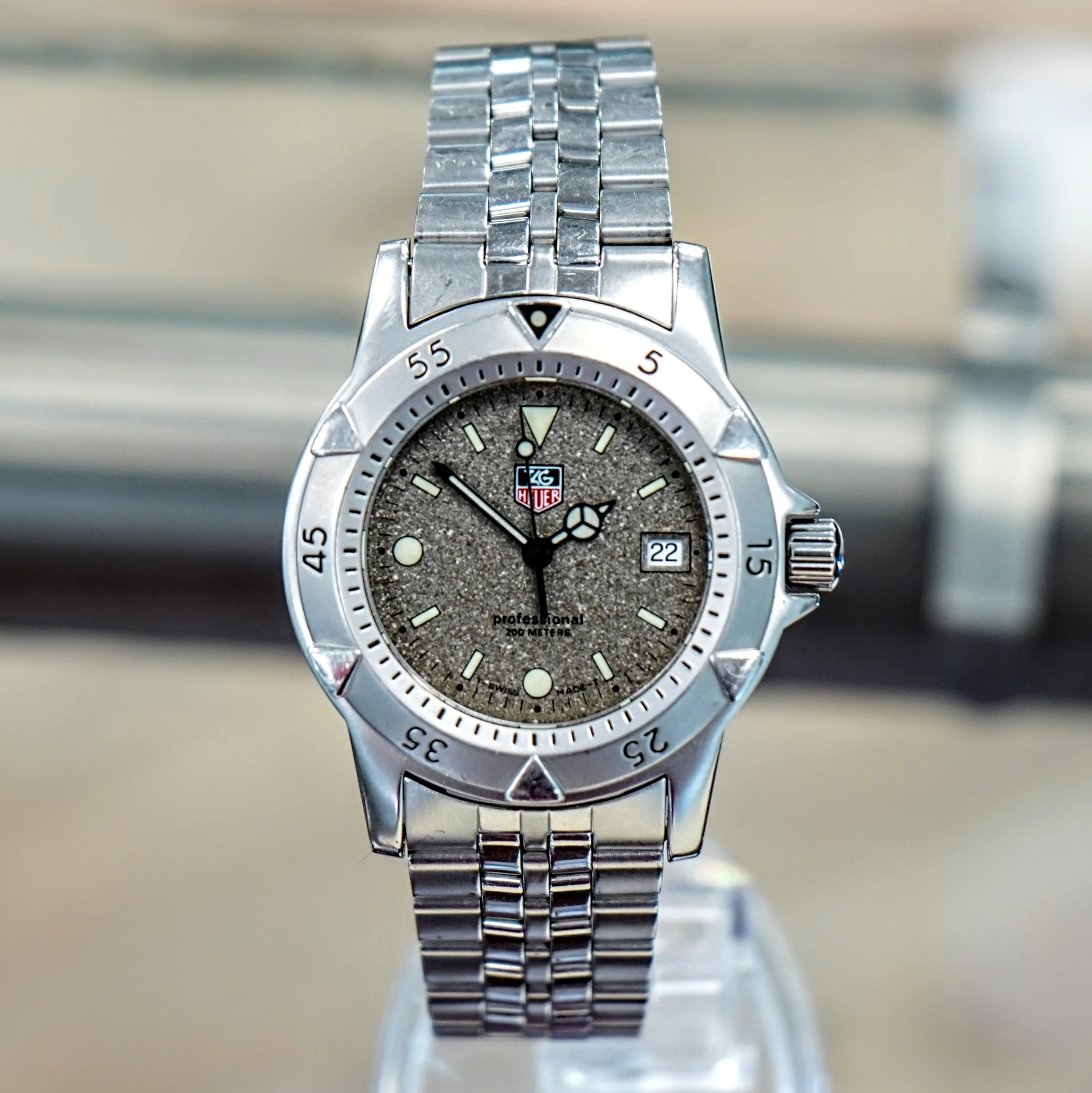 TAG HEUER Professional 1500 Diver's Watch Granite Dial Ref. WD1211-K-20 S.S. Bracelet - Image 2