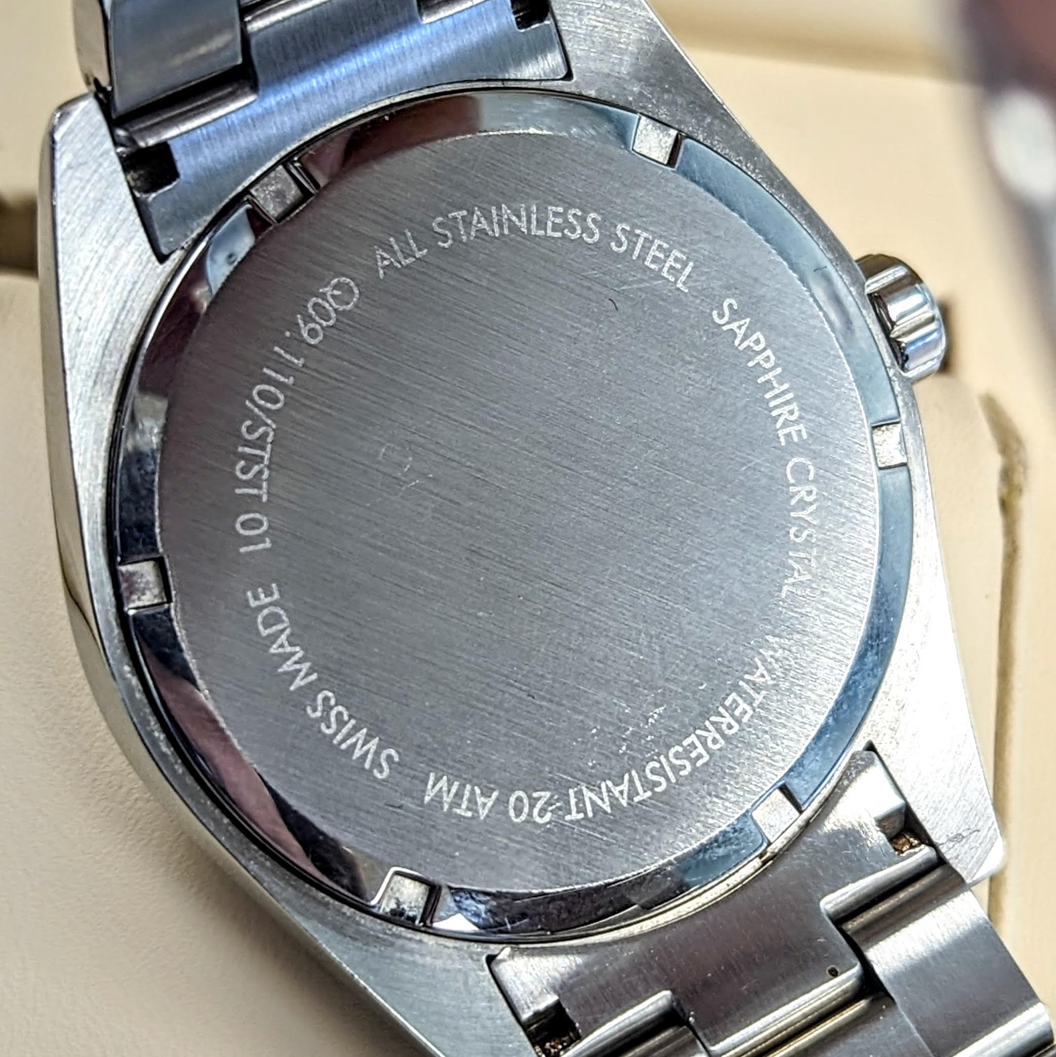 Tavannes Professional 200m/660ft Date Indicator - Q09.110/STS01 - Full Kit: Double Box, Papers, Extra Links - Image 14