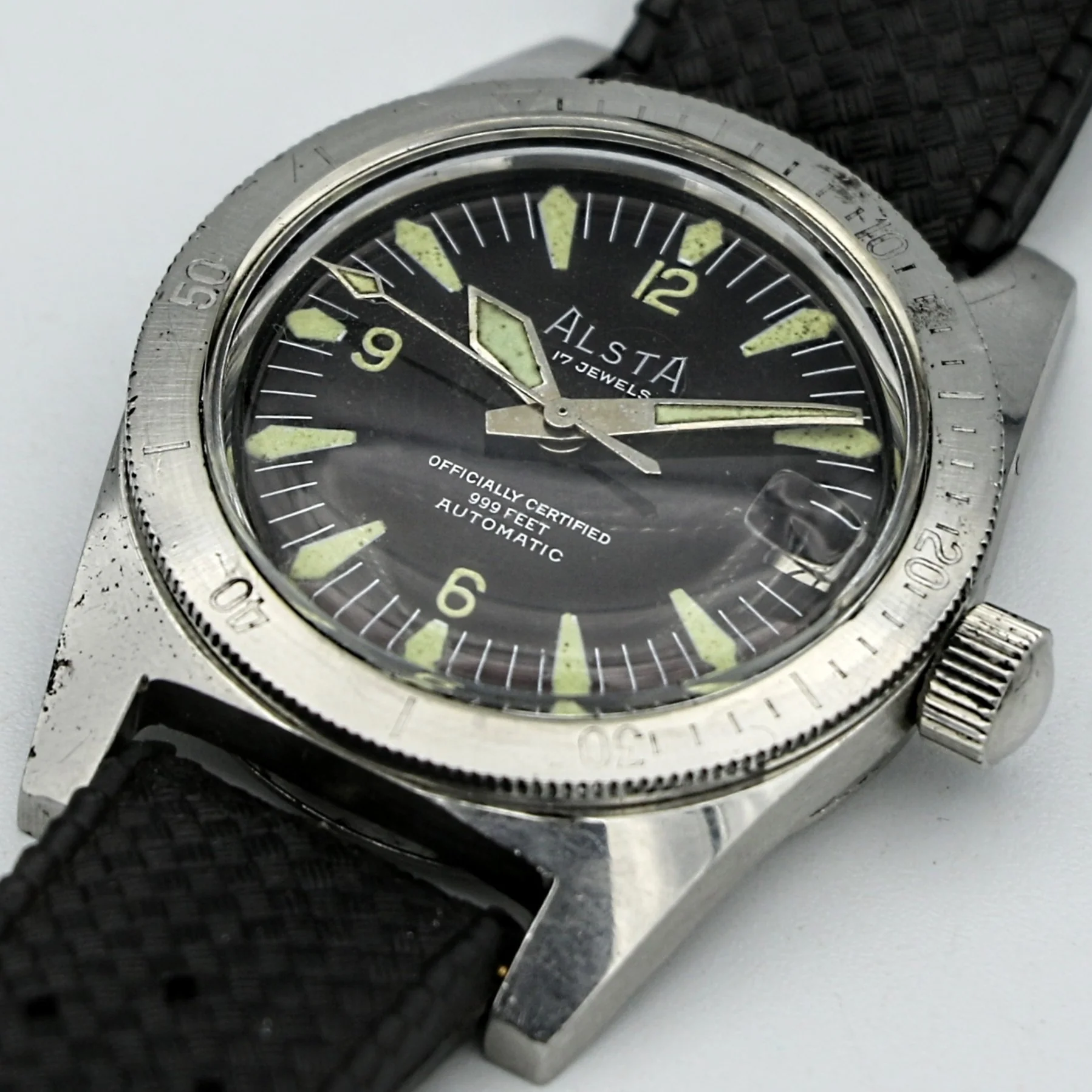 The Original "Jaws" Watch - ALSTA Nautoscaph Dive Automatic Wristwatch 999 Feet - Image 7