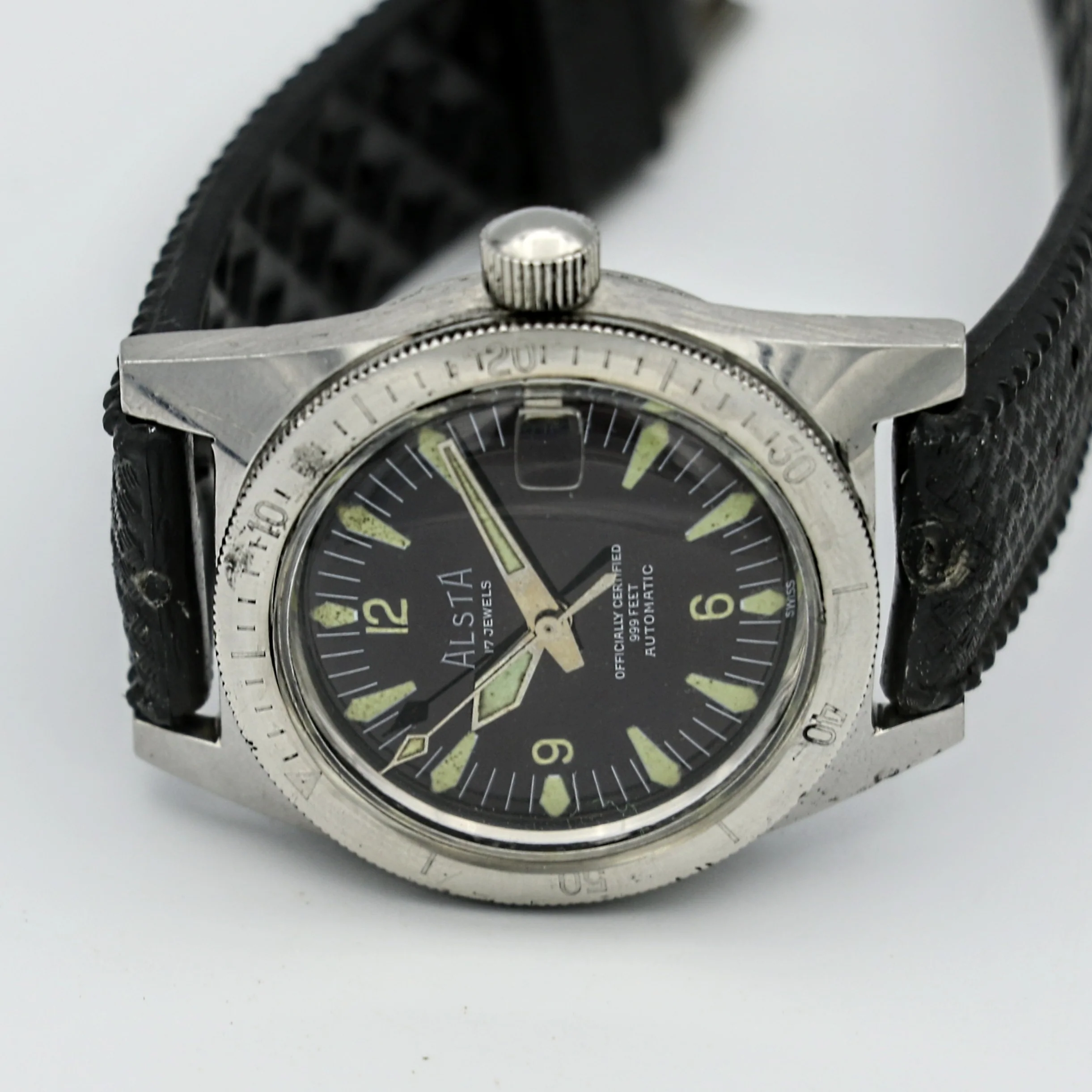 The Original "Jaws" Watch - ALSTA Nautoscaph Dive Automatic Wristwatch 999 Feet - Image 9