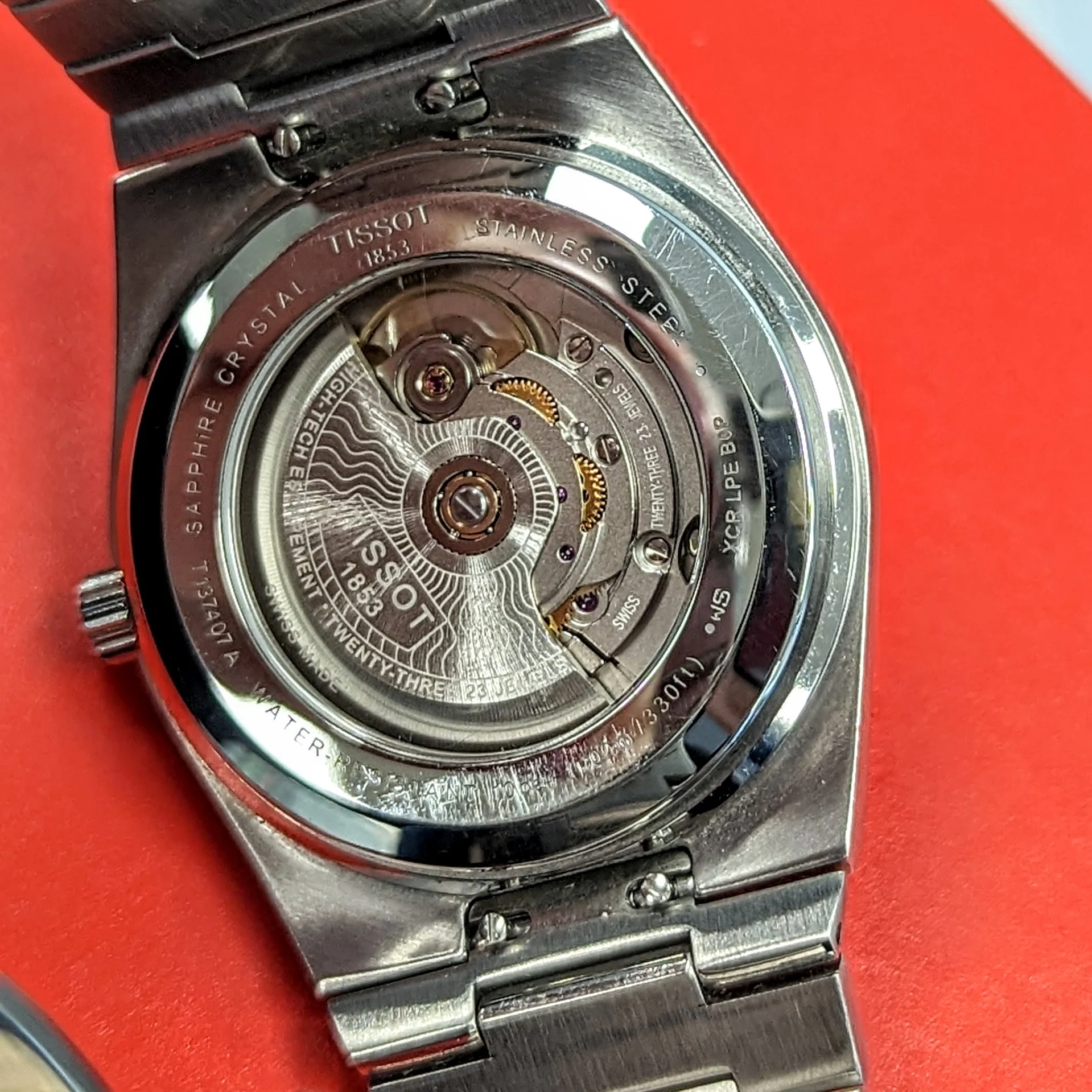 TISSOT PRX Powermatic 80 Automatic Watch Ref. T137407A Date Indicator Display Back – BOX & Papers! - Image 16