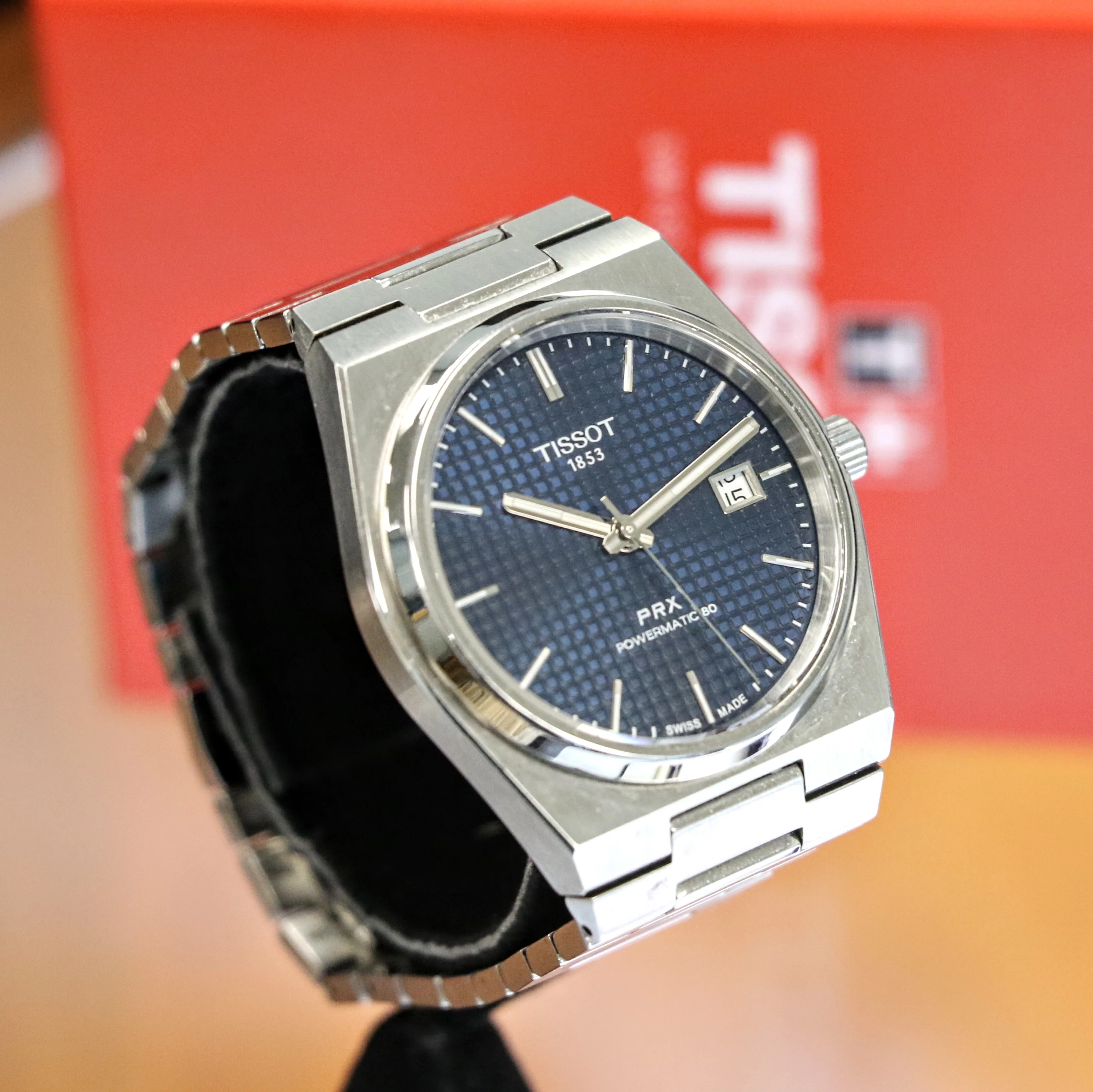 TISSOT PRX Powermatic 80 Automatic Watch Ref. T137407A Date Indicator Display Back – BOX & Papers! - Image 5