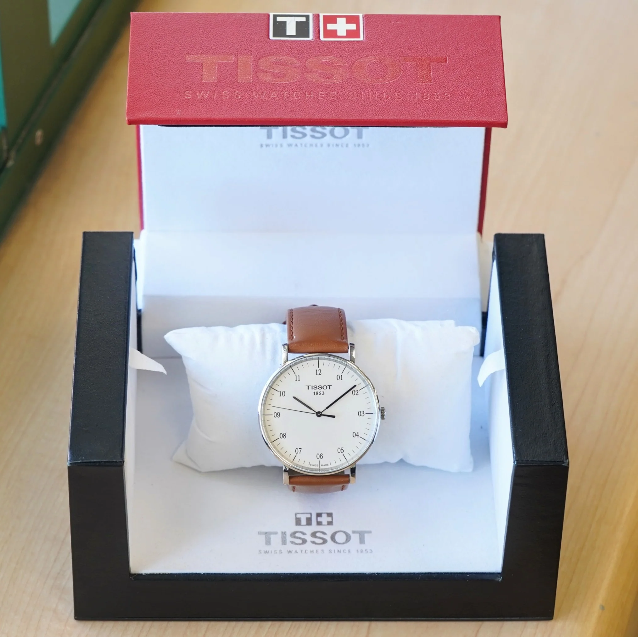 TISSOT T-Classic Everytime Watch 42mm T109610A Silver Dial Wristwatch ALL Original in Box! - Image 14