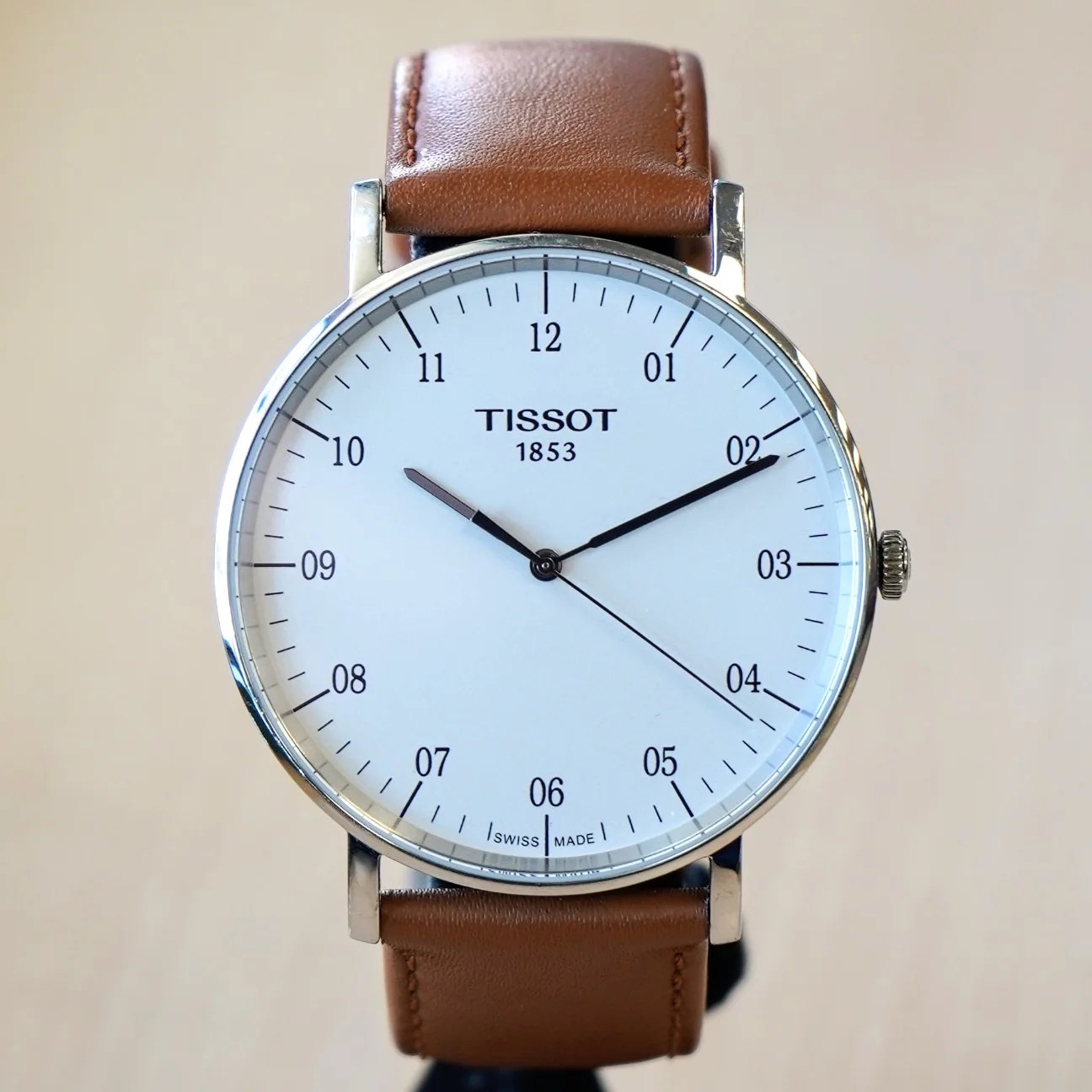 TISSOT T-Classic Everytime Watch 42mm T109610A Silver Dial Wristwatch ALL Original in Box! - Image 5