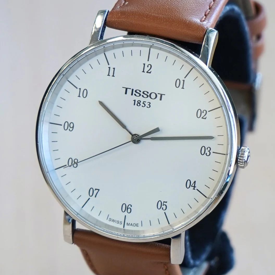 TISSOT T-Classic Everytime Watch 42mm T109610A Silver Dial Wristwatch ALL Original in Box! - Image 7