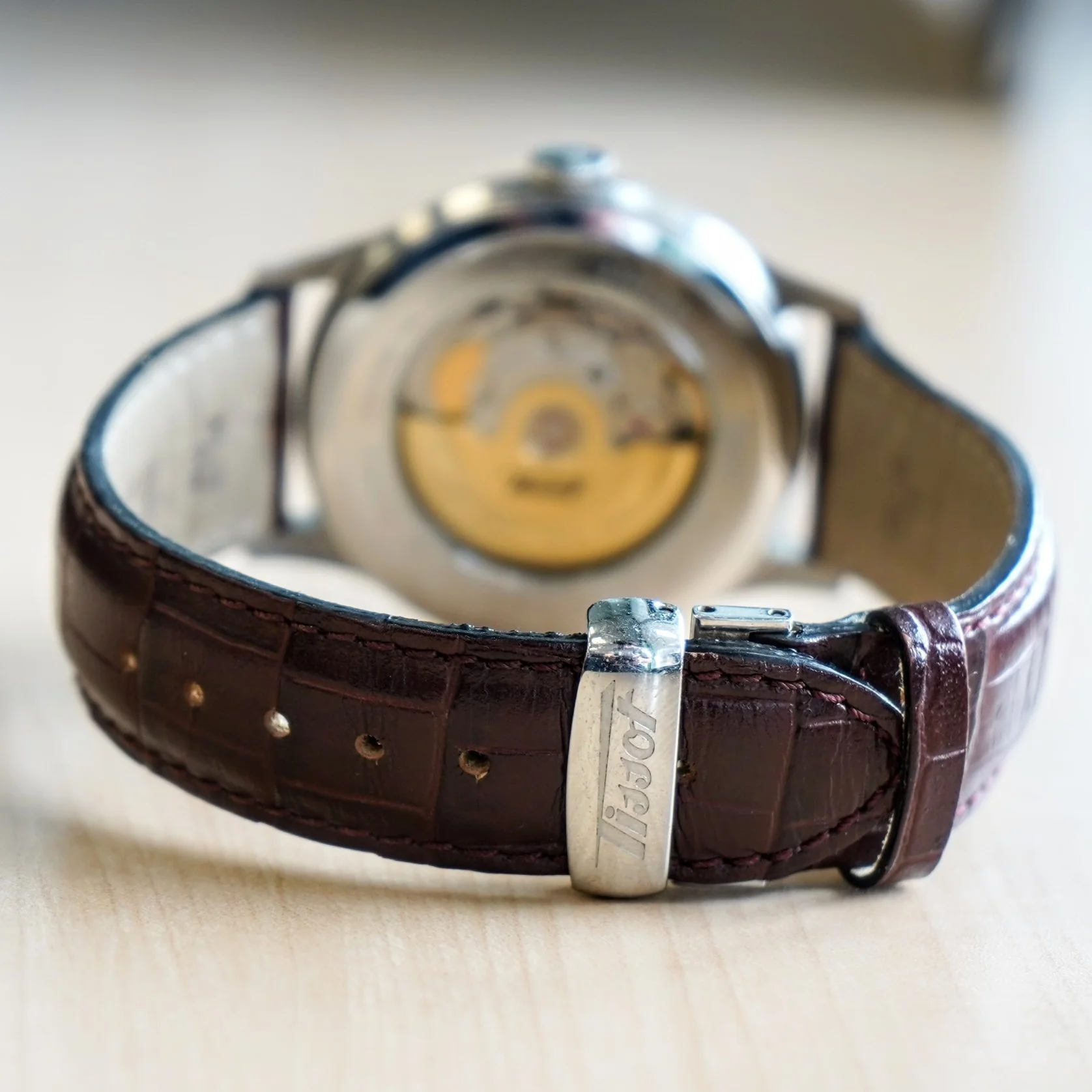 TISSOT Visodate Automatic Watch T019.430 Day/Date 25 Jewels S.S. Wristwatch - Original Tissot Leather Strap - Image 11