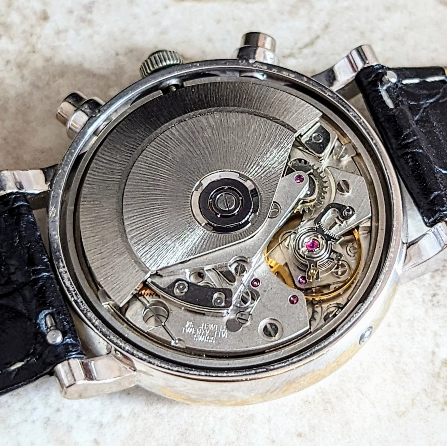 TOURNEAU Automatic Watch Day/Date Moonphase Chronograph 18K Gold Wristwatch - Image 16