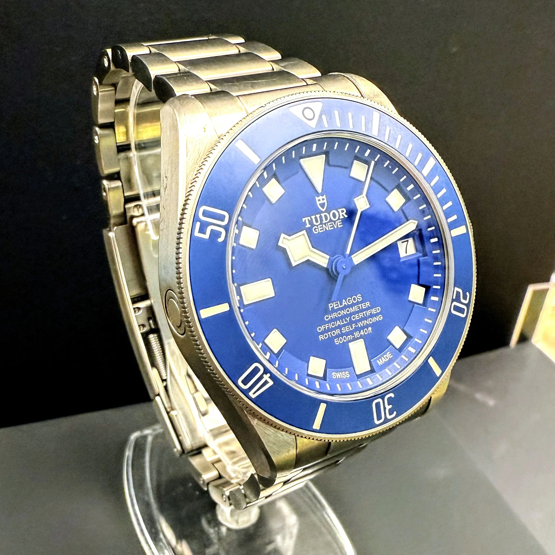 TUDOR Pelagos Automatic Watch 25600TB 42mm Blue Dial Titanium Bracelet - Image 2