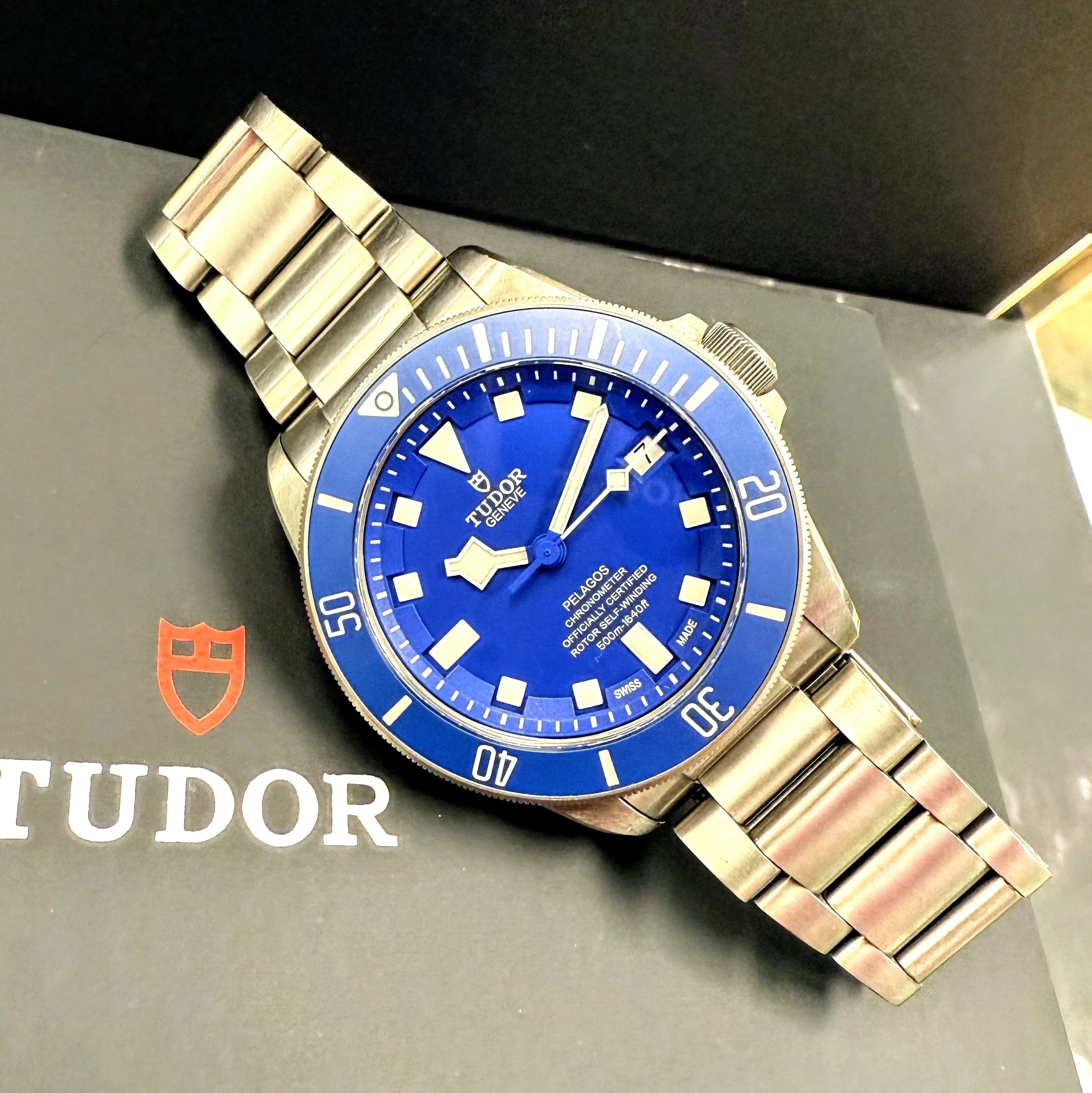 TUDOR Pelagos Automatic Watch 25600TB 42mm Blue Dial Titanium Bracelet - Image 8