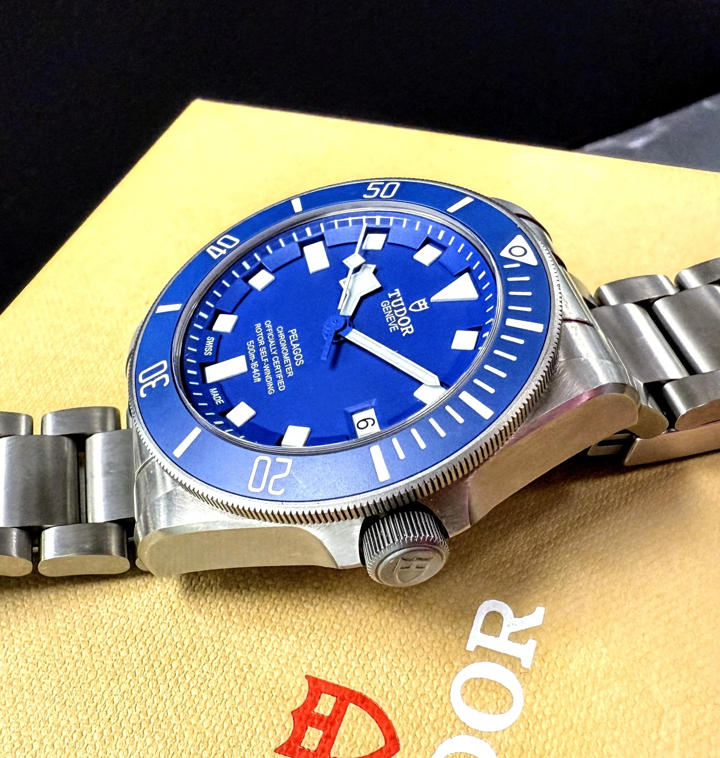 TUDOR Pelagos Automatic Watch 25600TB 42mm Blue Dial Titanium Bracelet - Image 9