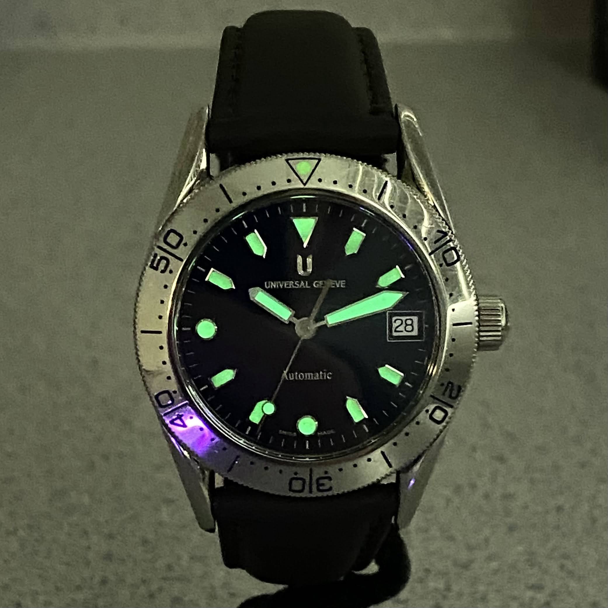 UNIVERSAL GENEVE Diver Automatic Watch 871.175 35mm Date Indicator Wristwatch - Image 8