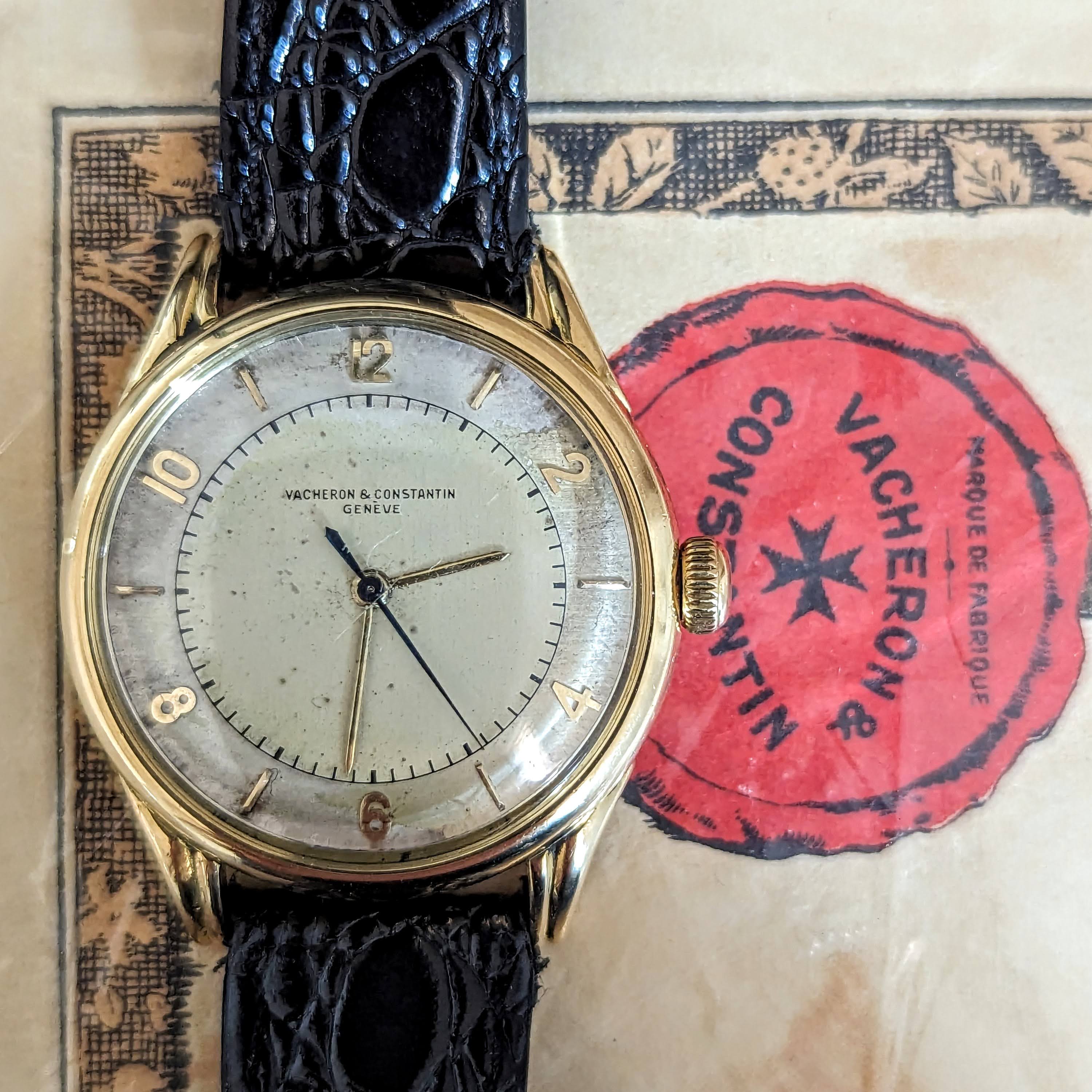VACHERON CONSTANTIN Geneve 18K Wristwatch Ref. 4466 Cal. 477/1 Bumper Automatic Watch - Box & Papers - Image 13