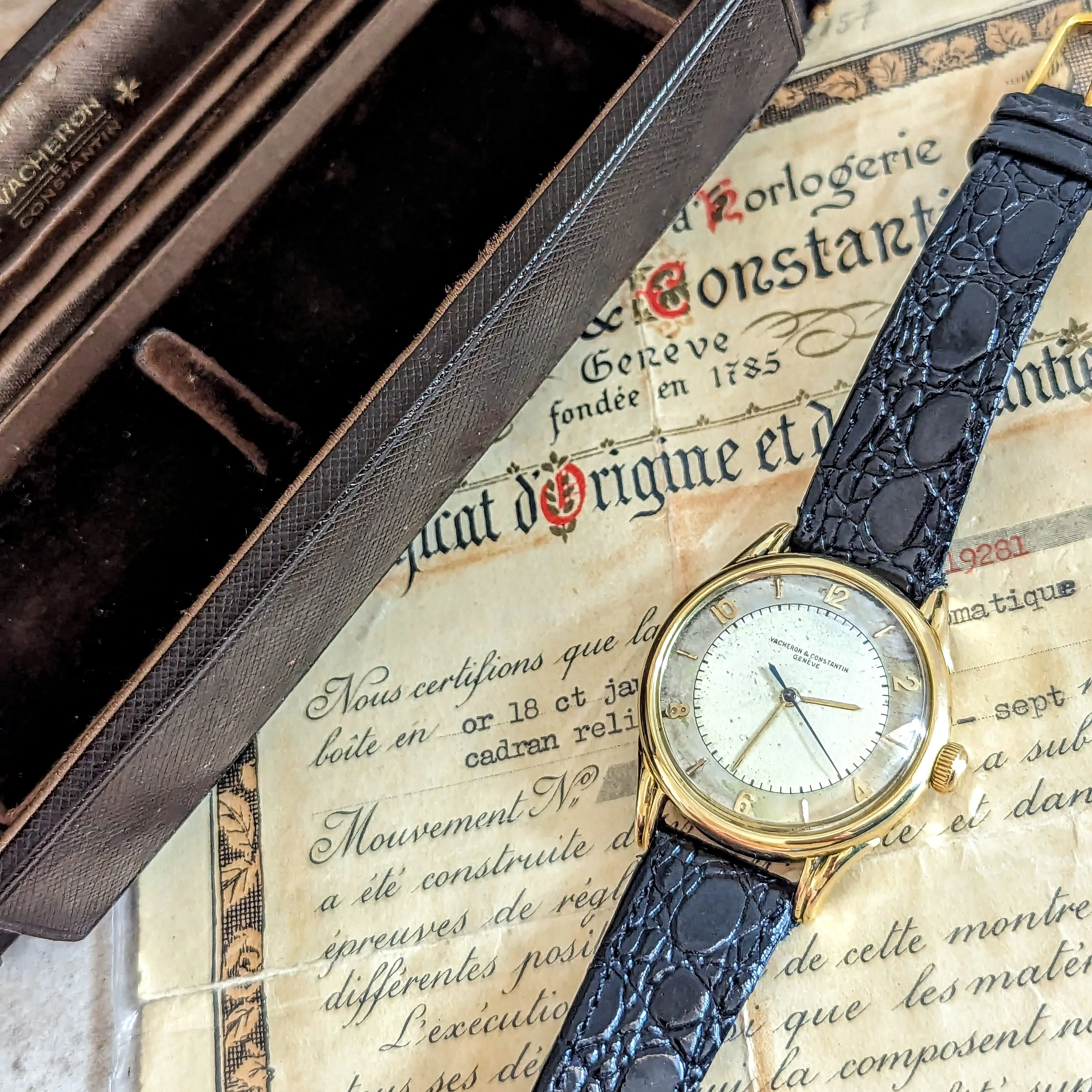 VACHERON CONSTANTIN Geneve 18K Wristwatch Ref. 4466 Cal. 477/1 Bumper Automatic Watch - Box & Papers - Image 17