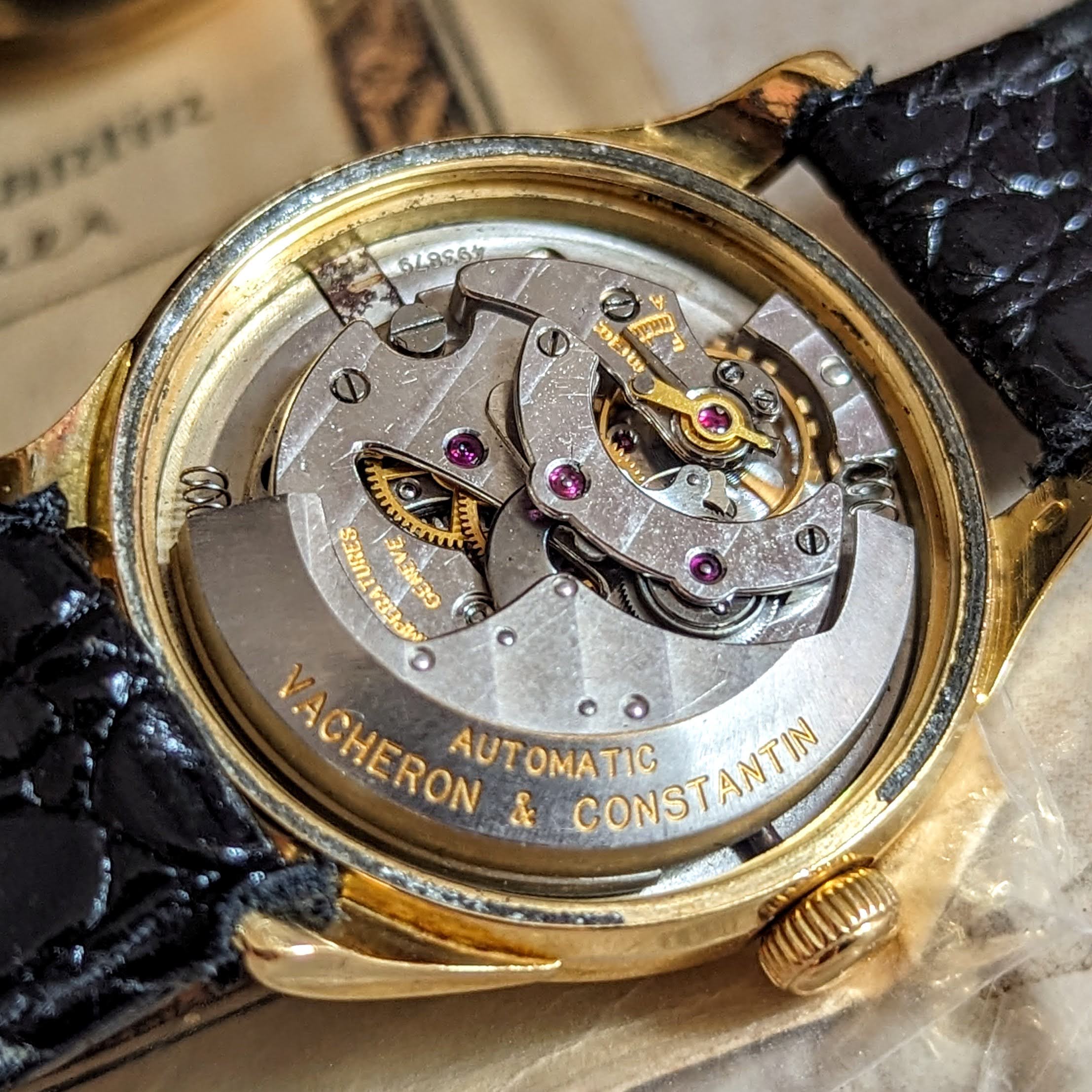 VACHERON CONSTANTIN Geneve 18K Wristwatch Ref. 4466 Cal. 477/1 Bumper Automatic Watch - Box & Papers - Image 20
