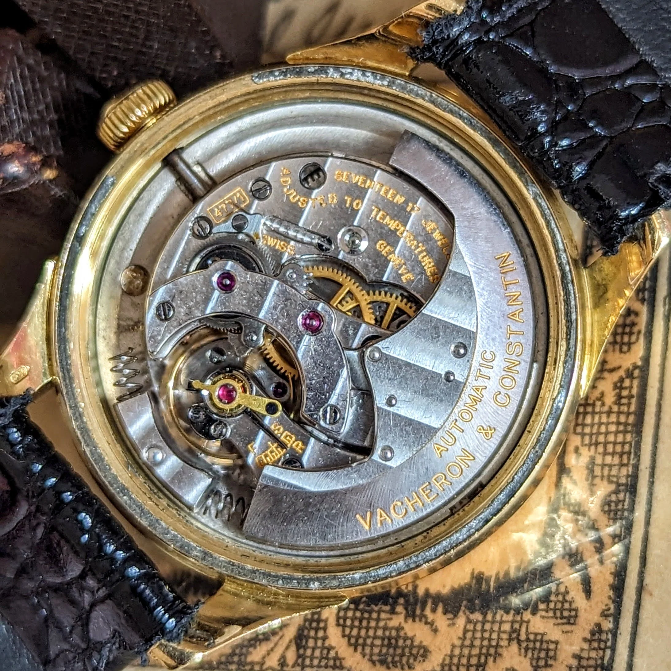 VACHERON CONSTANTIN Geneve 18K Wristwatch Ref. 4466 Cal. 477/1 Bumper Automatic Watch - Box & Papers - Image 21