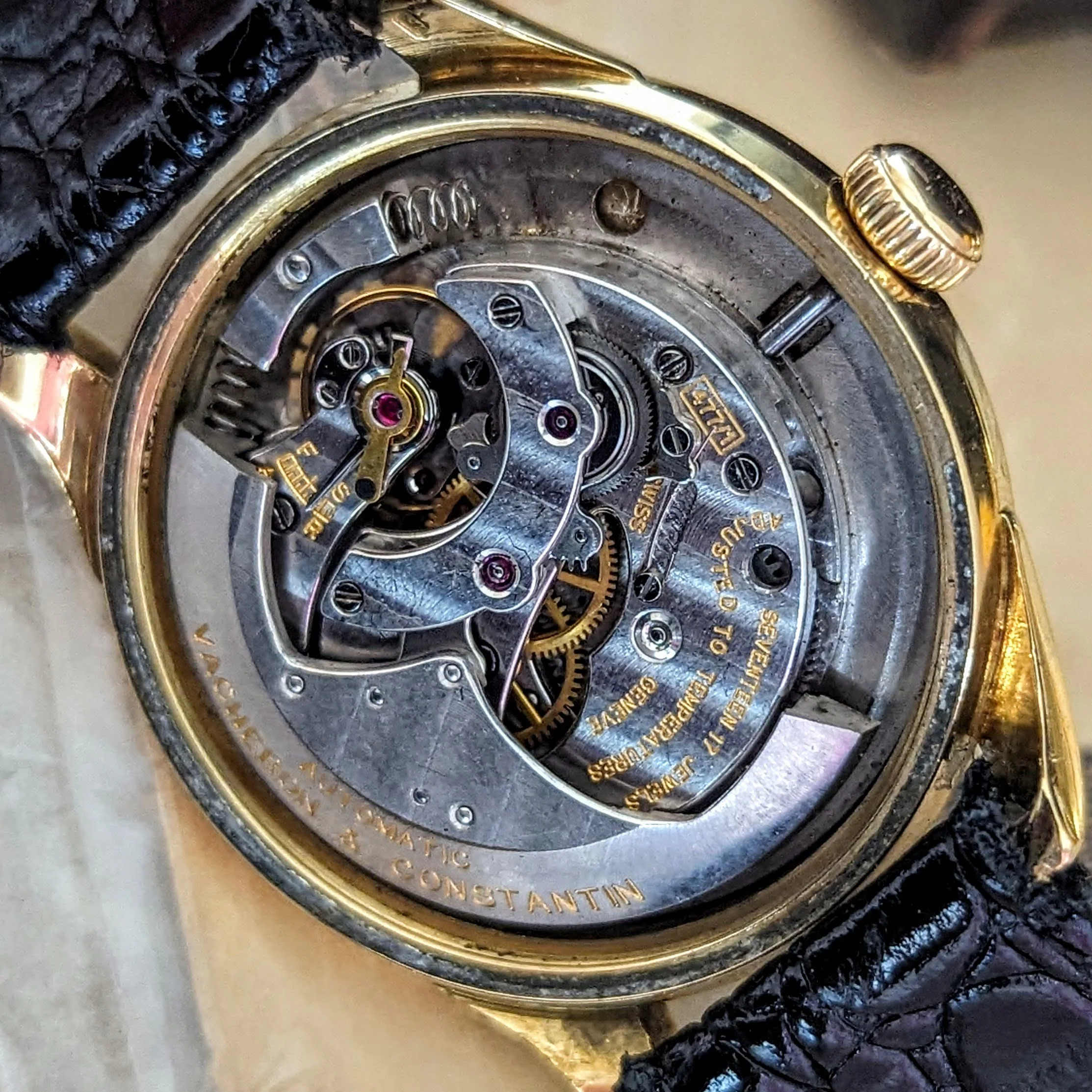 VACHERON CONSTANTIN Geneve 18K Wristwatch Ref. 4466 Cal. 477/1 Bumper Automatic Watch - Box & Papers - Image 22