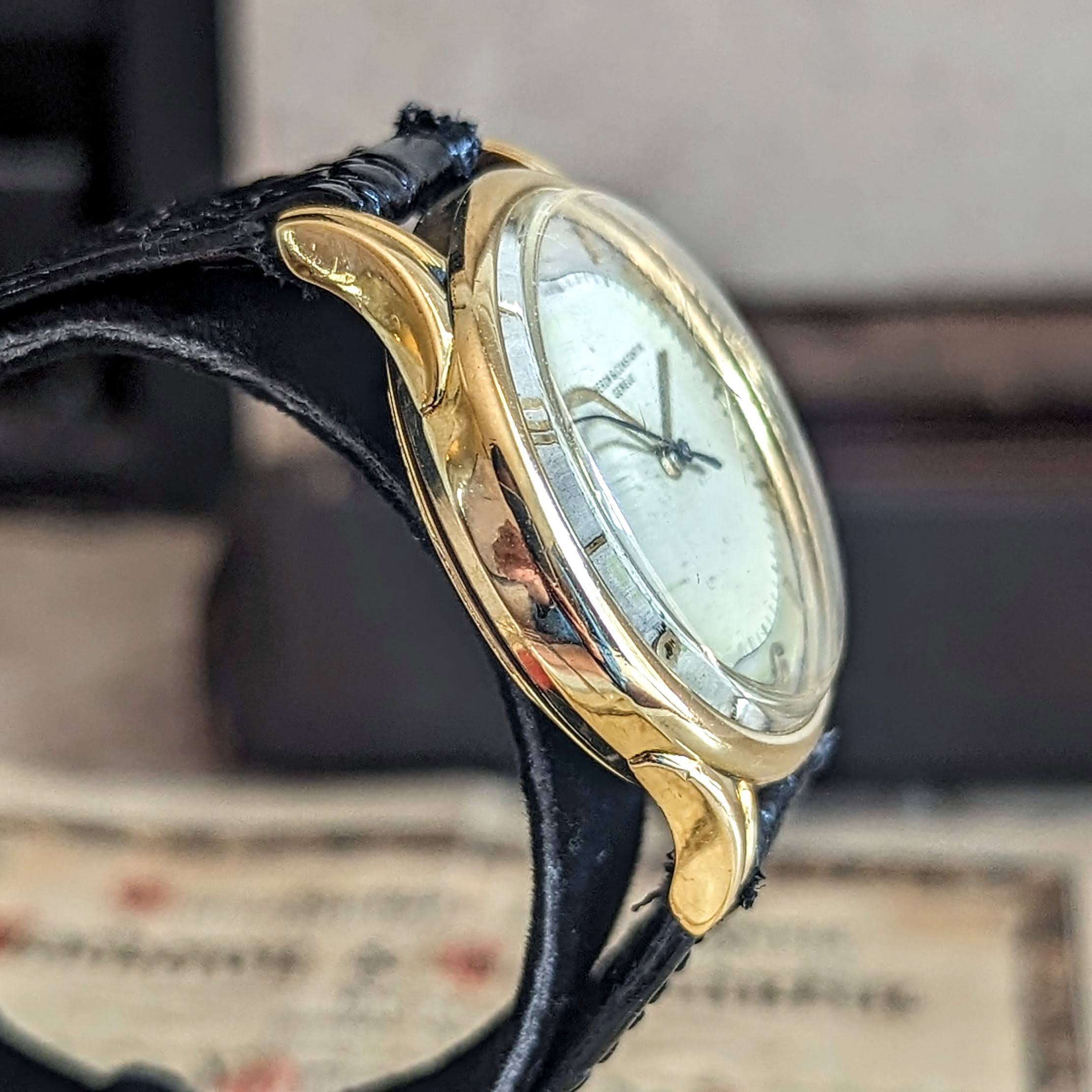 VACHERON CONSTANTIN Geneve 18K Wristwatch Ref. 4466 Cal. 477/1 Bumper Automatic Watch - Box & Papers - Image 6