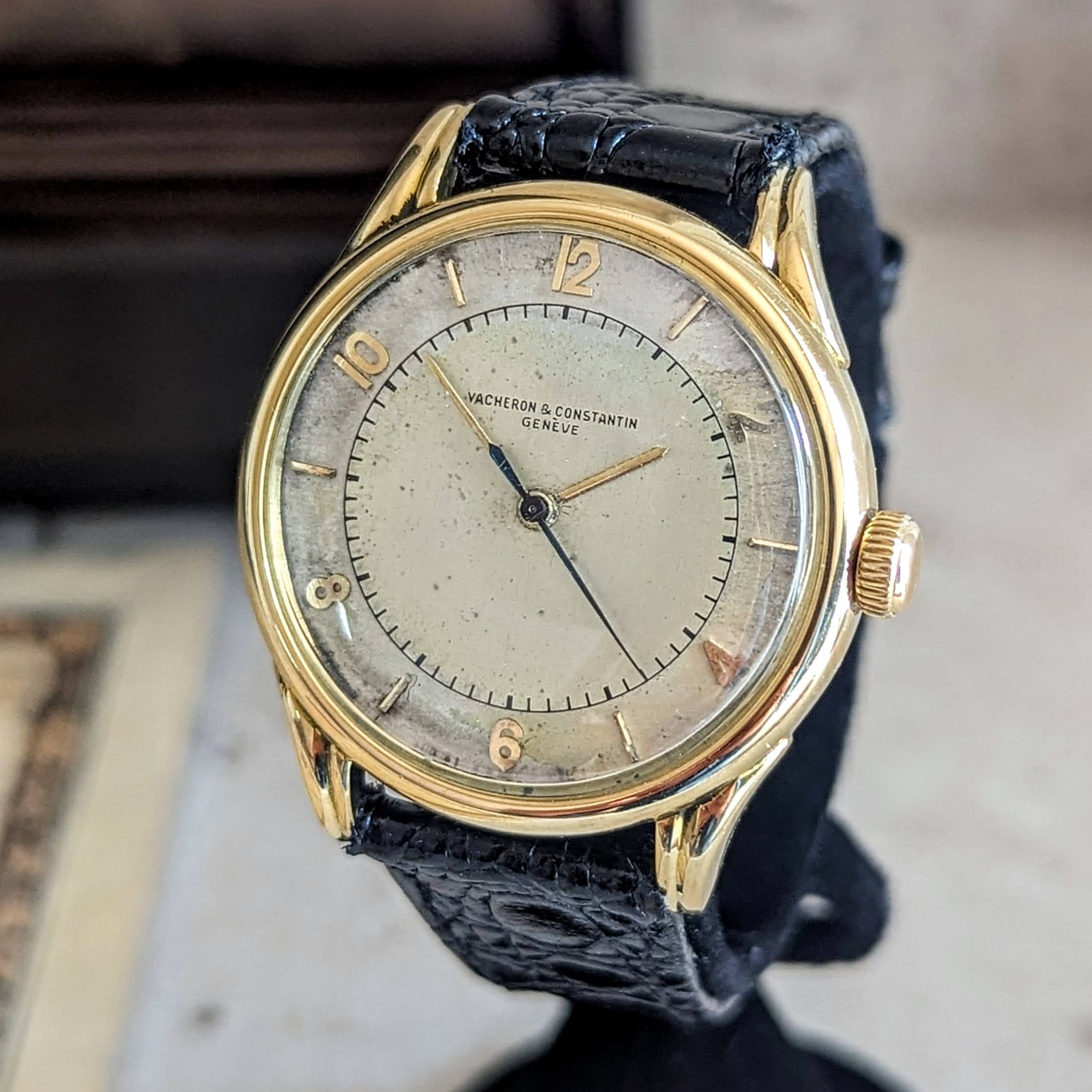 VACHERON CONSTANTIN Geneve 18K Wristwatch Ref. 4466 Cal. 477/1 Bumper Automatic Watch - Box & Papers - Image 8