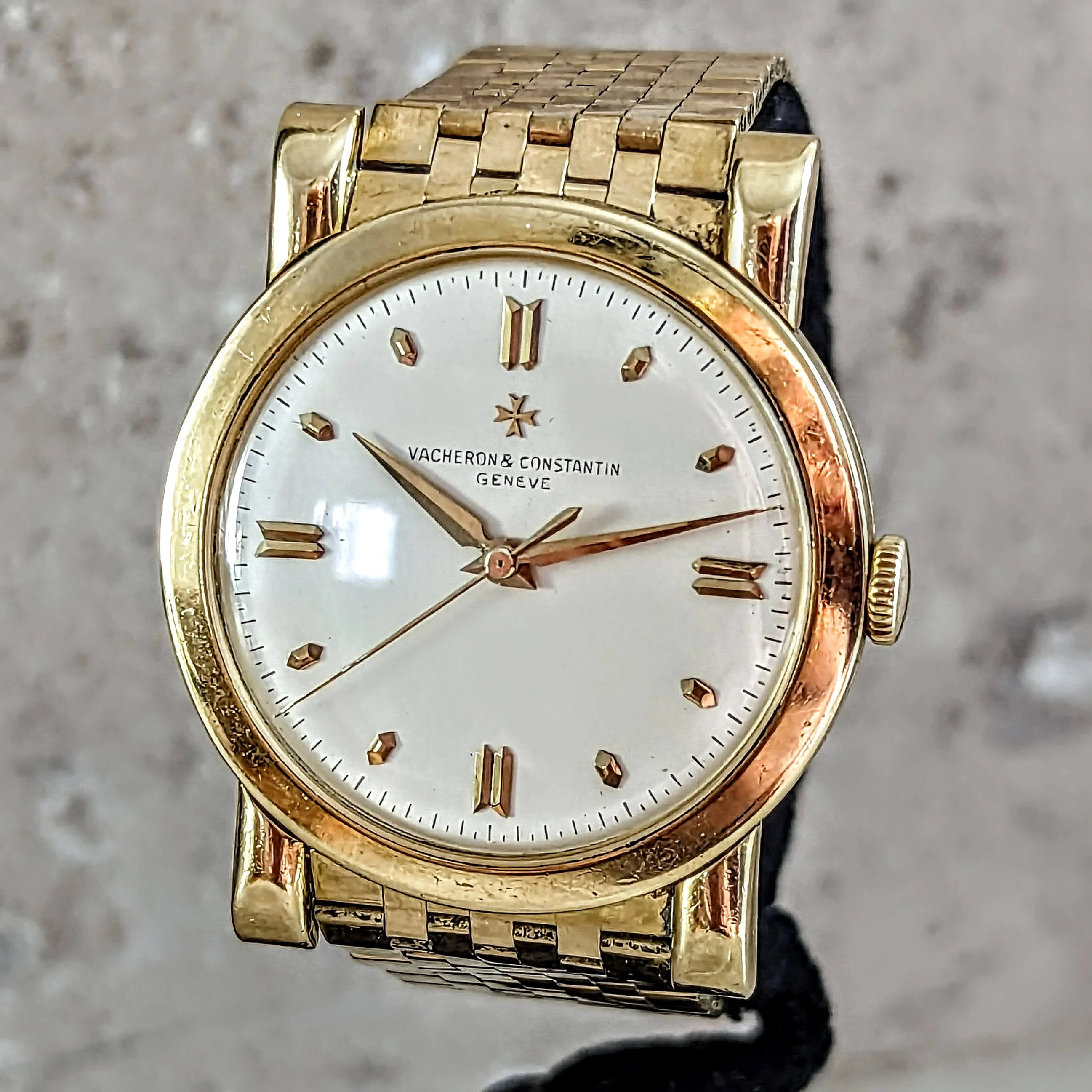 Vacheron Constantin Chronometre Royal 4907 18K GOLD Watch on Gay Freres 18K GOLD Bracelet - Image 13