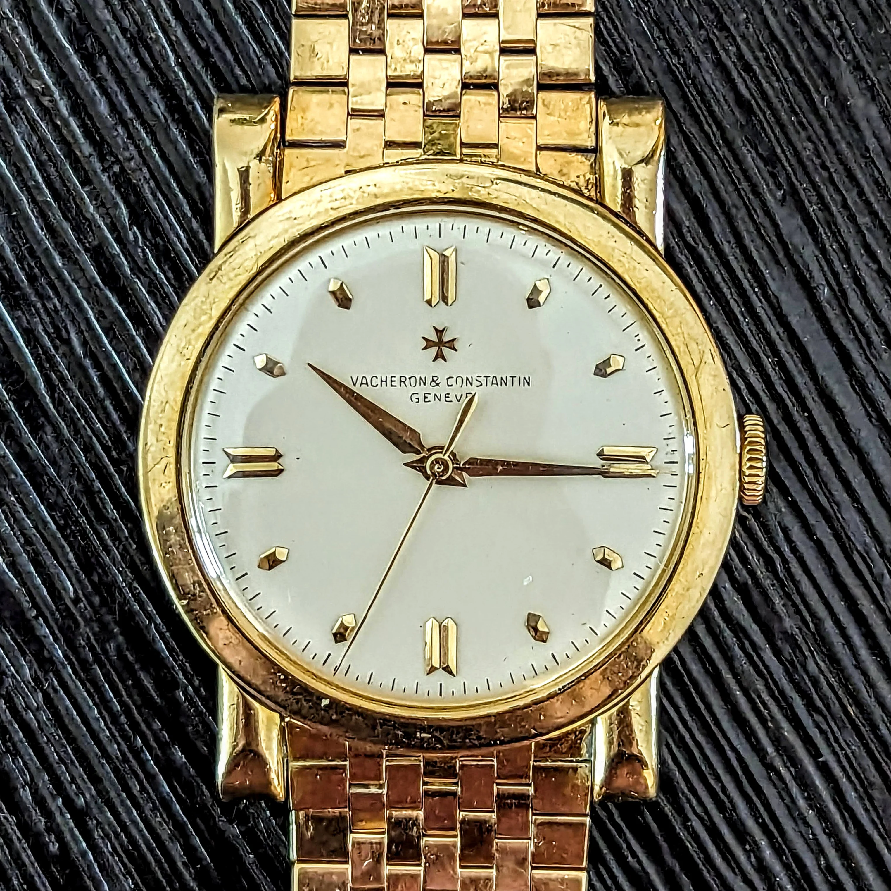 Vacheron Constantin Chronometre Royal 4907 18K GOLD Watch on Gay Freres 18K GOLD Bracelet - Image 14