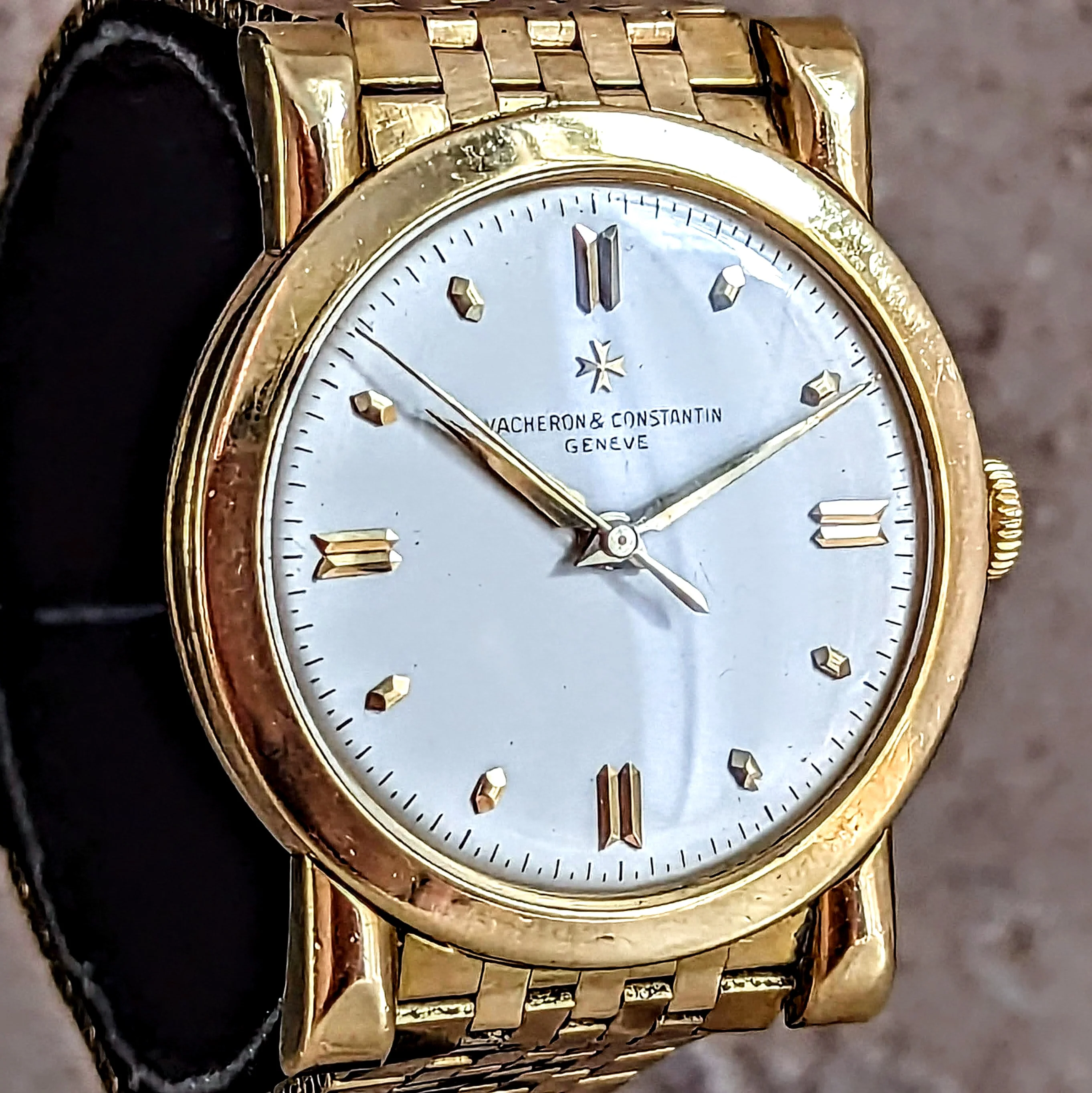 Vacheron Constantin Chronometre Royal 4907 18K GOLD Watch on Gay Freres 18K GOLD Bracelet - Image 23