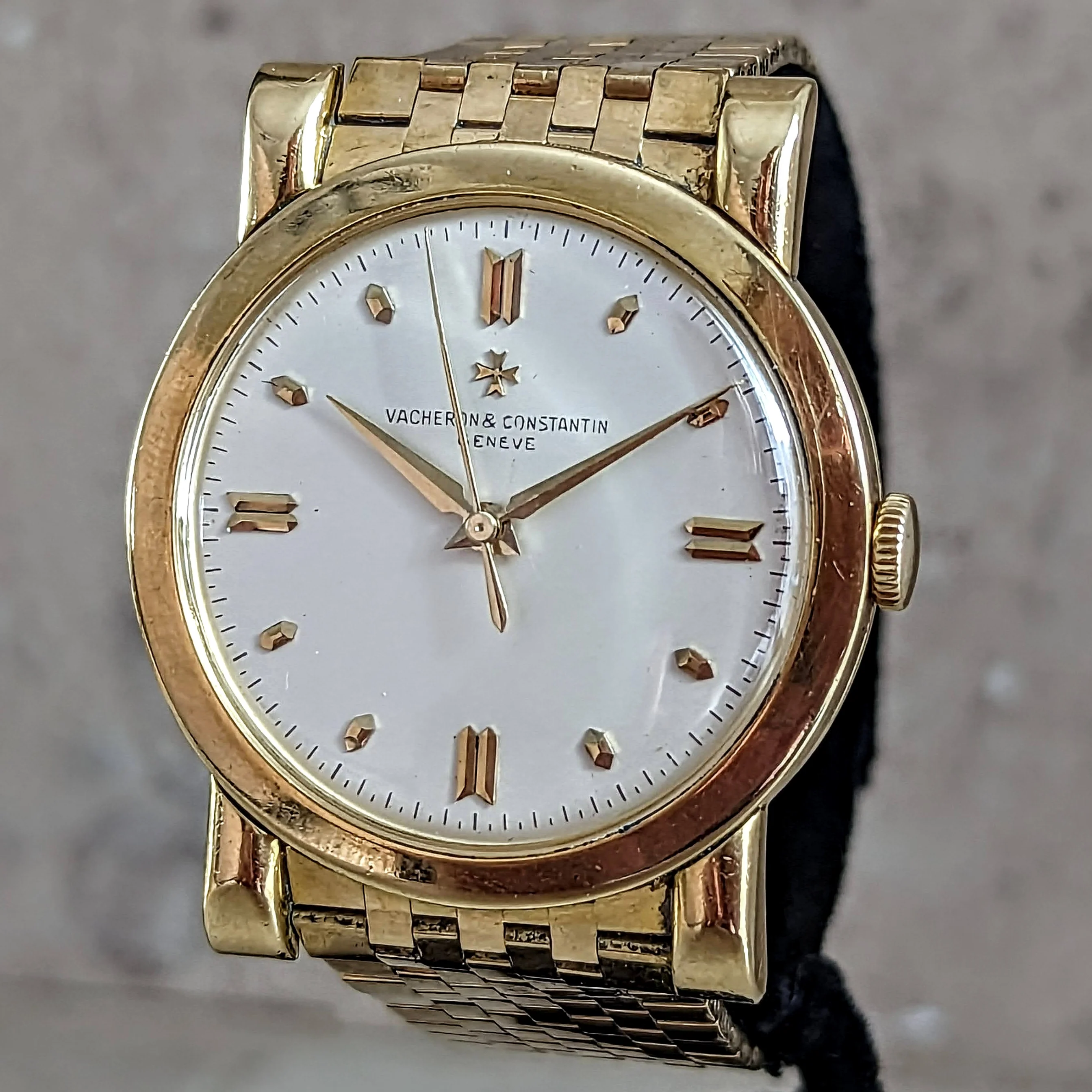 Vacheron Constantin Chronometre Royal 4907 18K GOLD Watch on Gay Freres 18K GOLD Bracelet - Image 25
