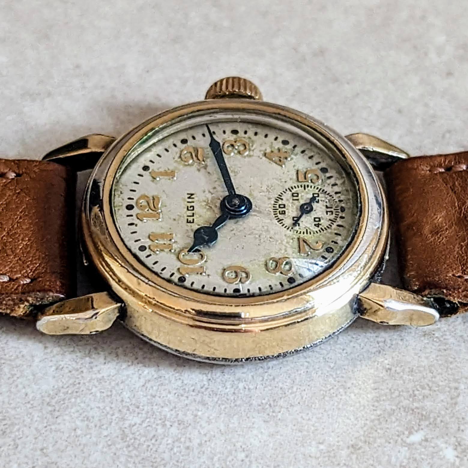 Vintage 1928 ELGIN Watch 17 Jewels Model 1 Grade 428 Wristwatch - Image 10