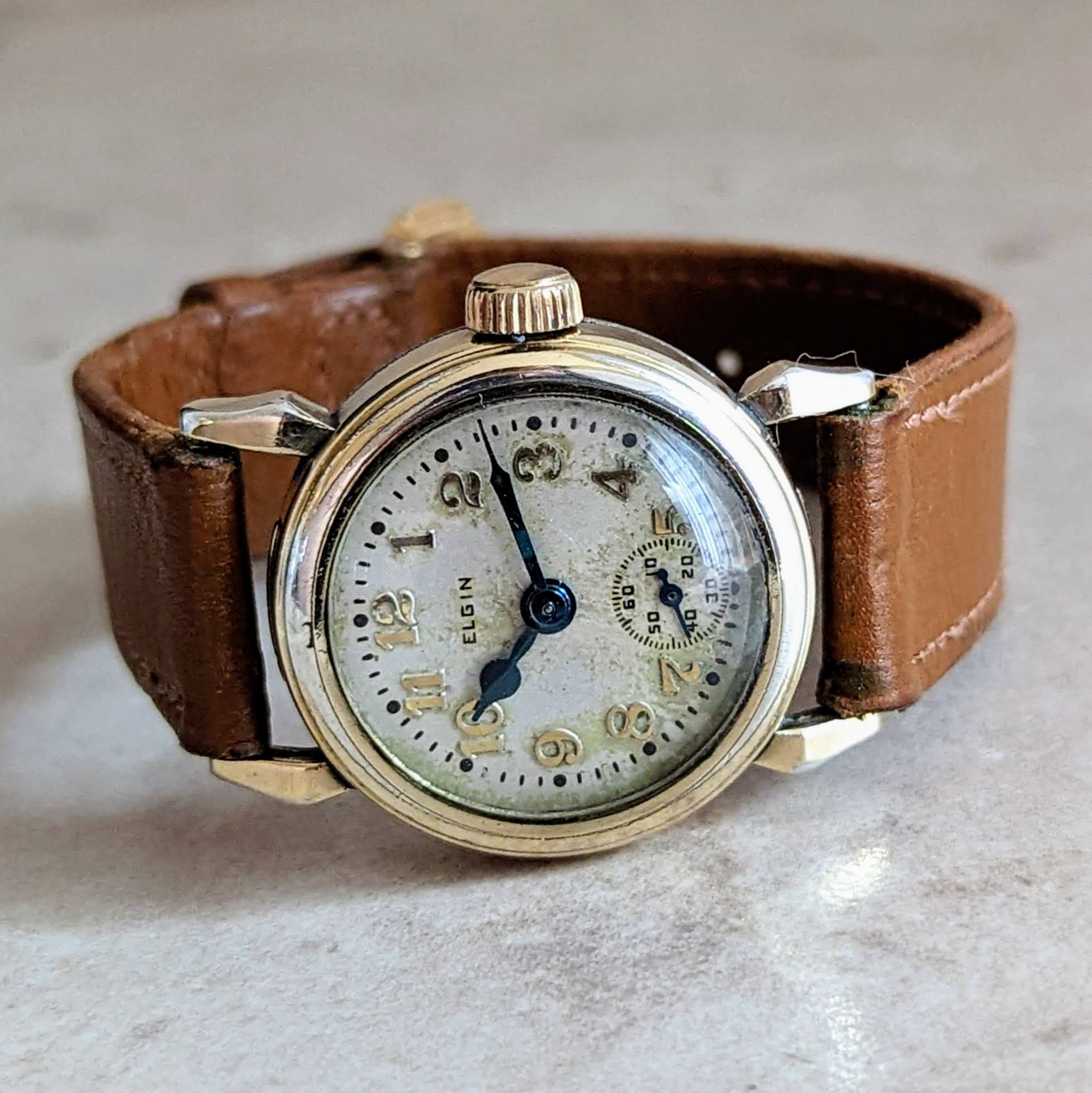 Vintage 1928 ELGIN Watch 17 Jewels Model 1 Grade 428 Wristwatch - Image 11