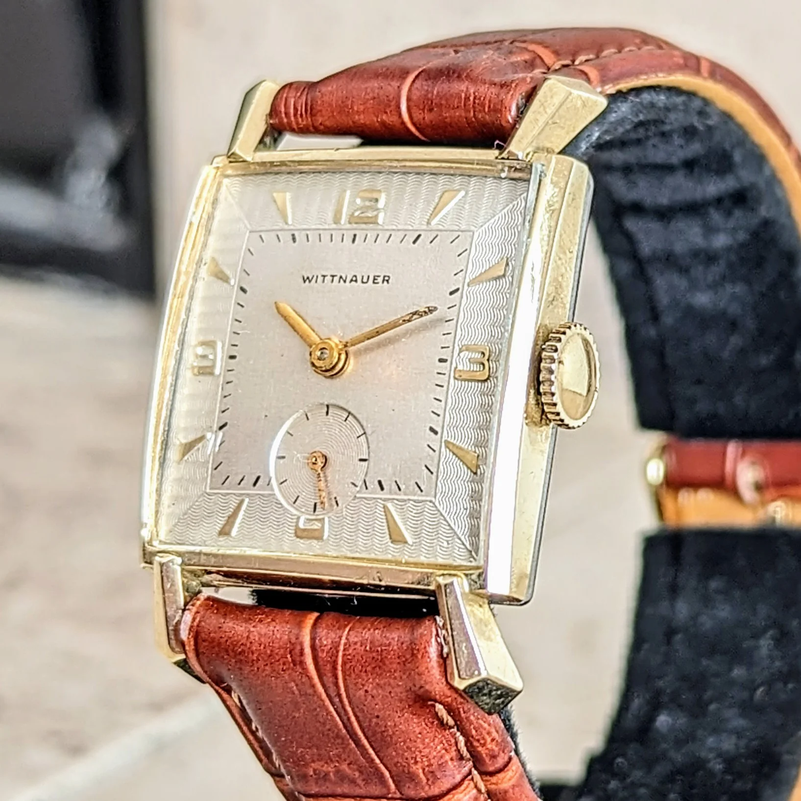 Vintage 1960 WITTNAUER Watch Cal. REVUE 76/3 Swiss 10K GF Wristwatch - Image 4
