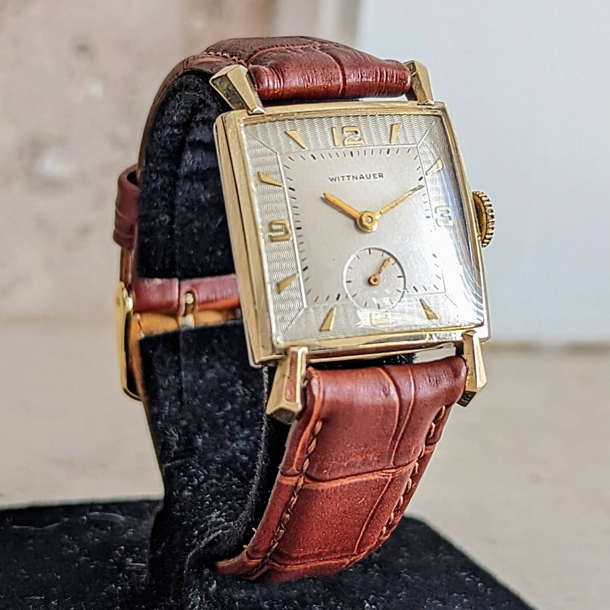 Vintage 1960 WITTNAUER Watch Cal. REVUE 76/3 Swiss 10K GF Wristwatch - Image 5