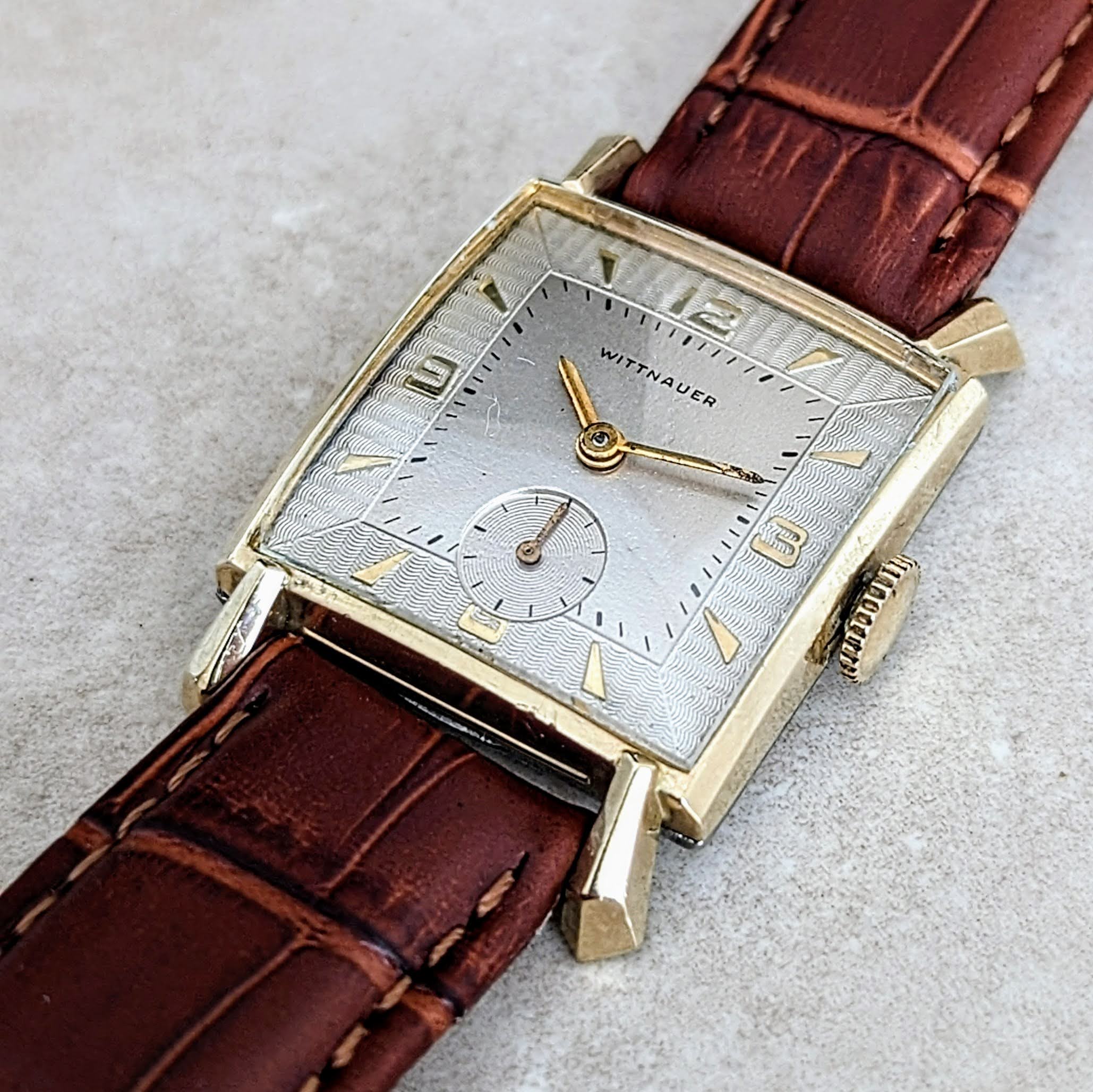 Vintage 1960 WITTNAUER Watch Cal. REVUE 76/3 Swiss 10K GF Wristwatch - Image 7