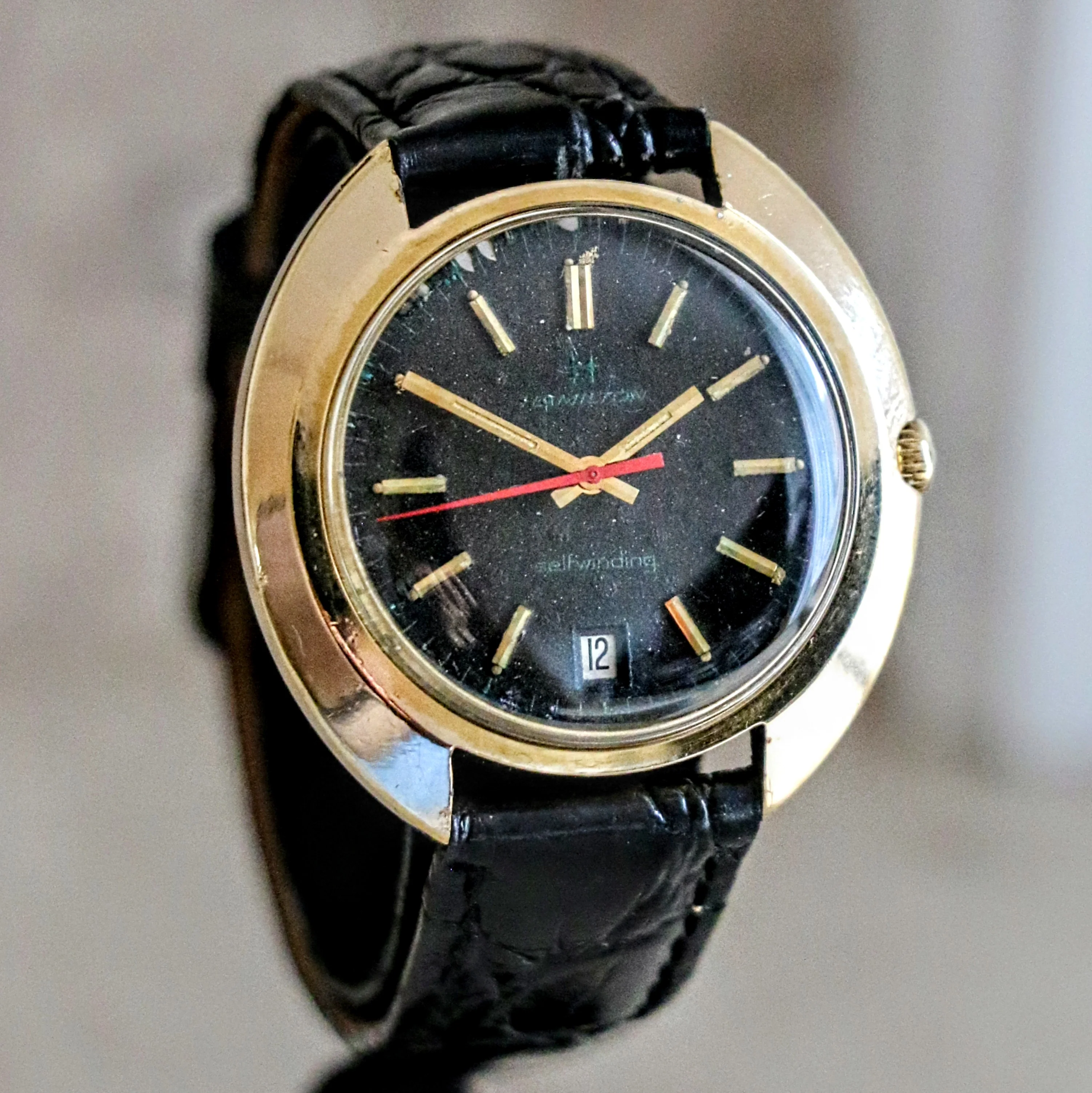 1960s HAMILTON Dateline Automatic Watch - Rare and Collectible Timepiece - Image 4