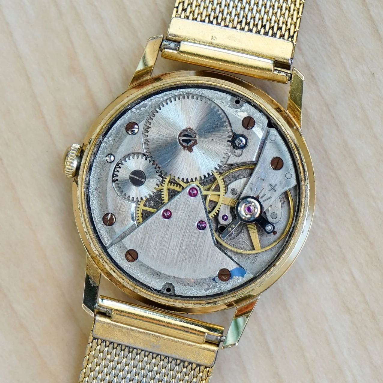 Vintage BIFORA Stratos Watch 17 Rubis Bishock Cal. B 130 Wristwatch 34mm Round Case - Image 11